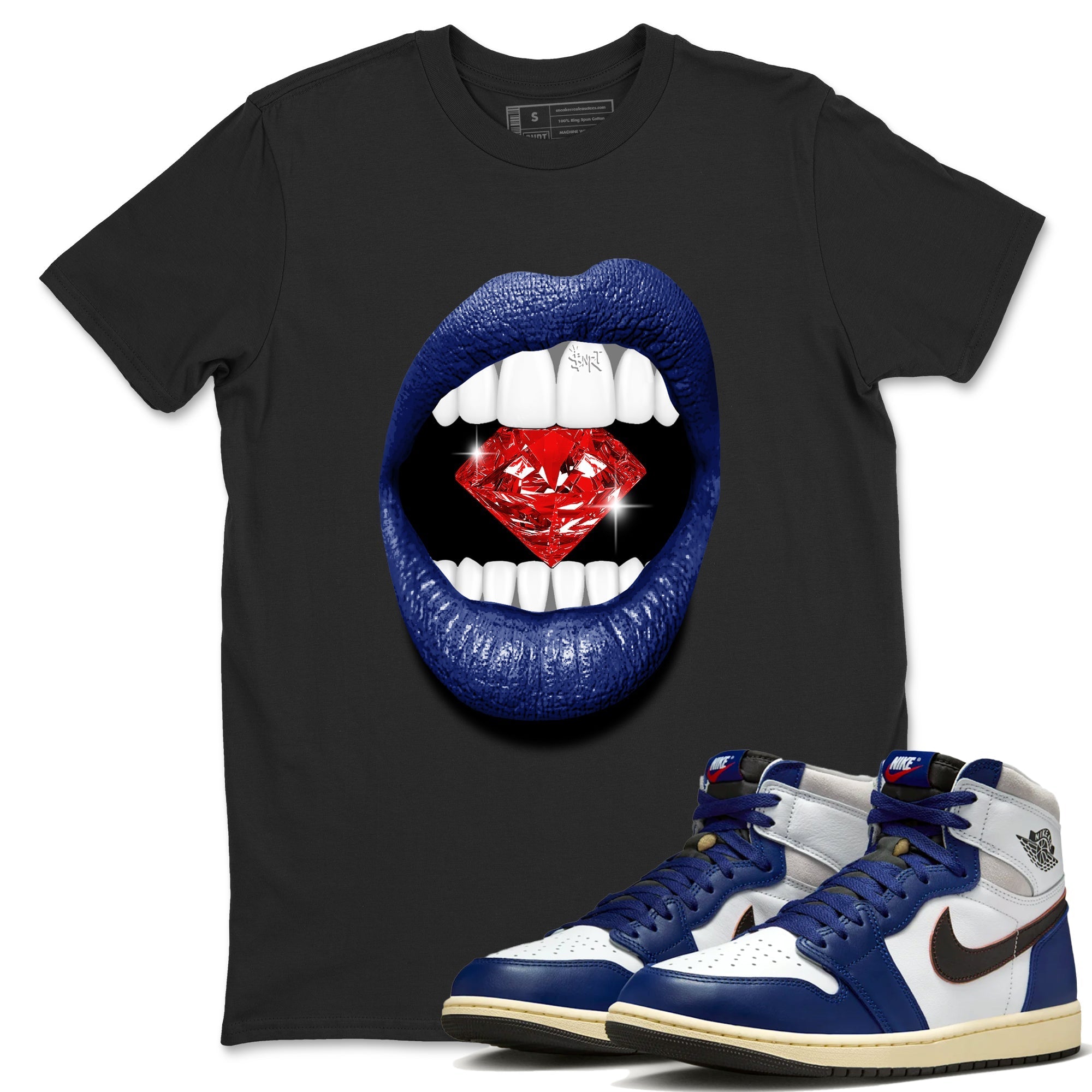 Lips Diamond snkmatch Tees - Air Jordan 1 Rare Air