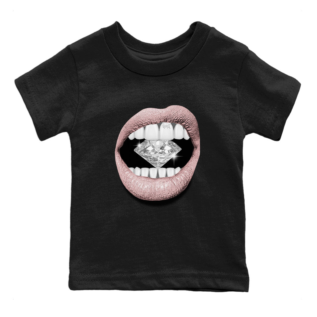 Lips Diamond Kids Tops - Air Jordan 1 Washed Pink