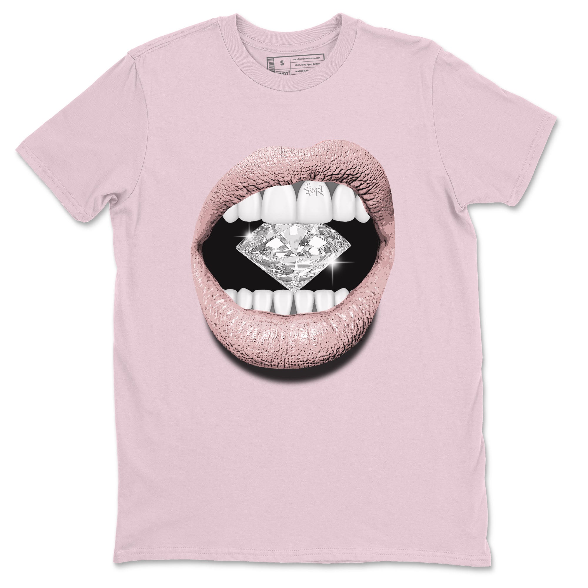 Lips Diamond Unisex Tops - Air Jordan 1 Washed Pink