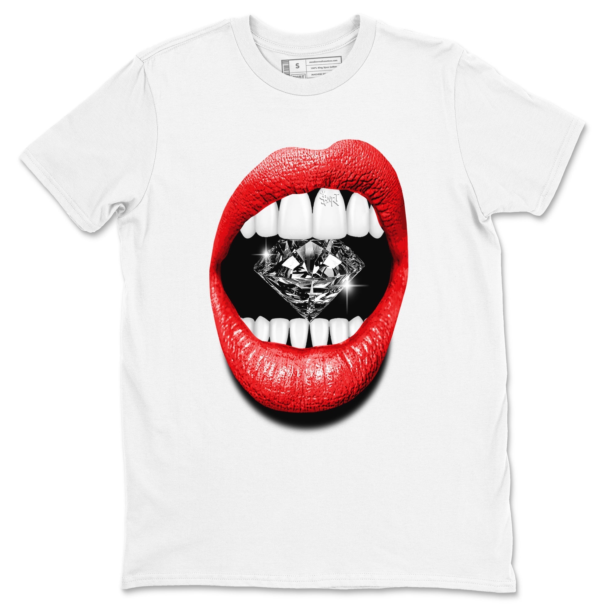 Lips Diamond snkmatch Tees - Air Jordan 11 Bred Velvet