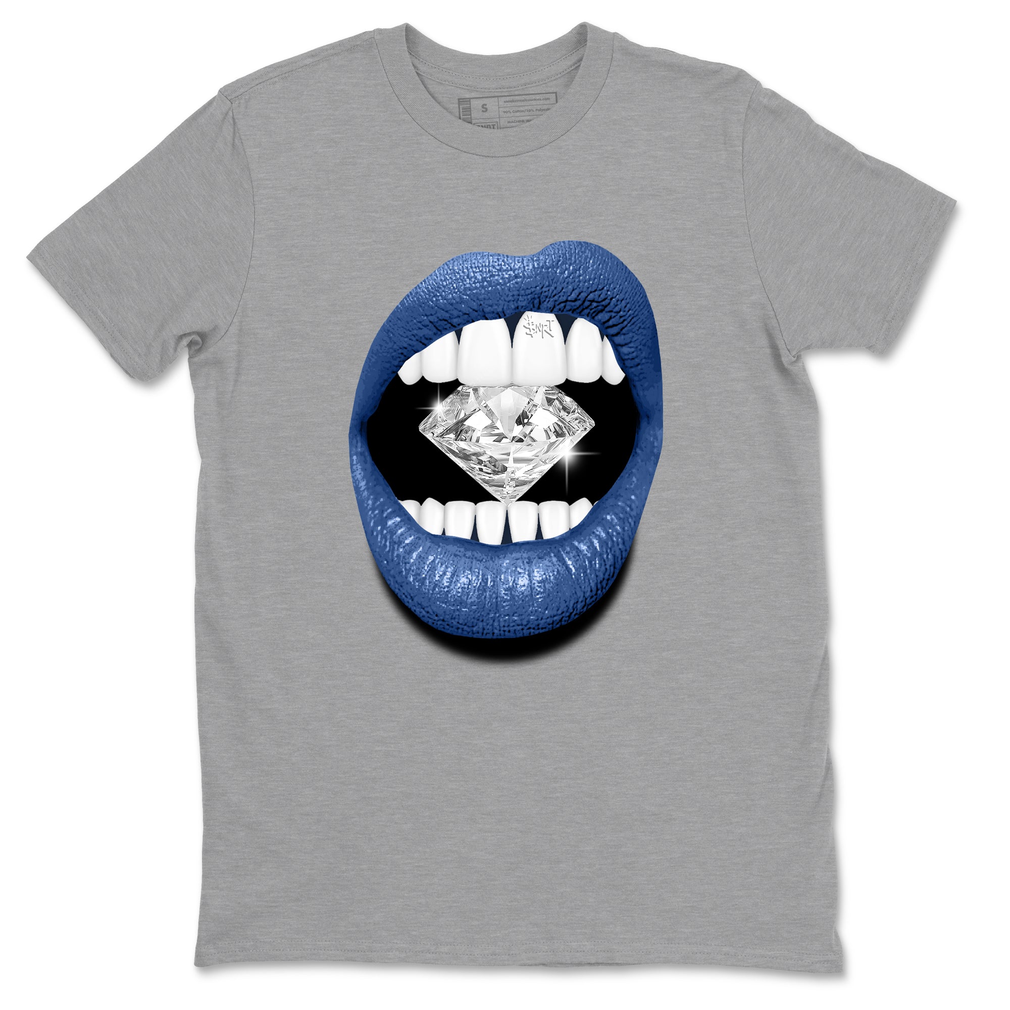 Lips Diamond snkmatch Tees - Air Jordan 11 Diffused Blue