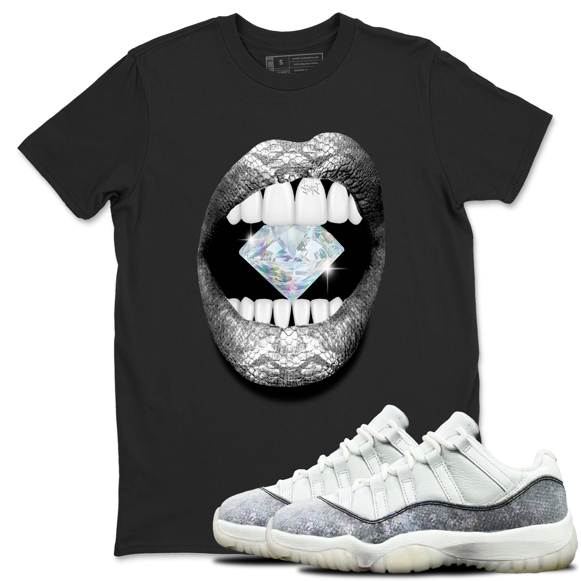 Lips Diamond snkmatch Tees - Air Jordan 11 Year Of The Snake
