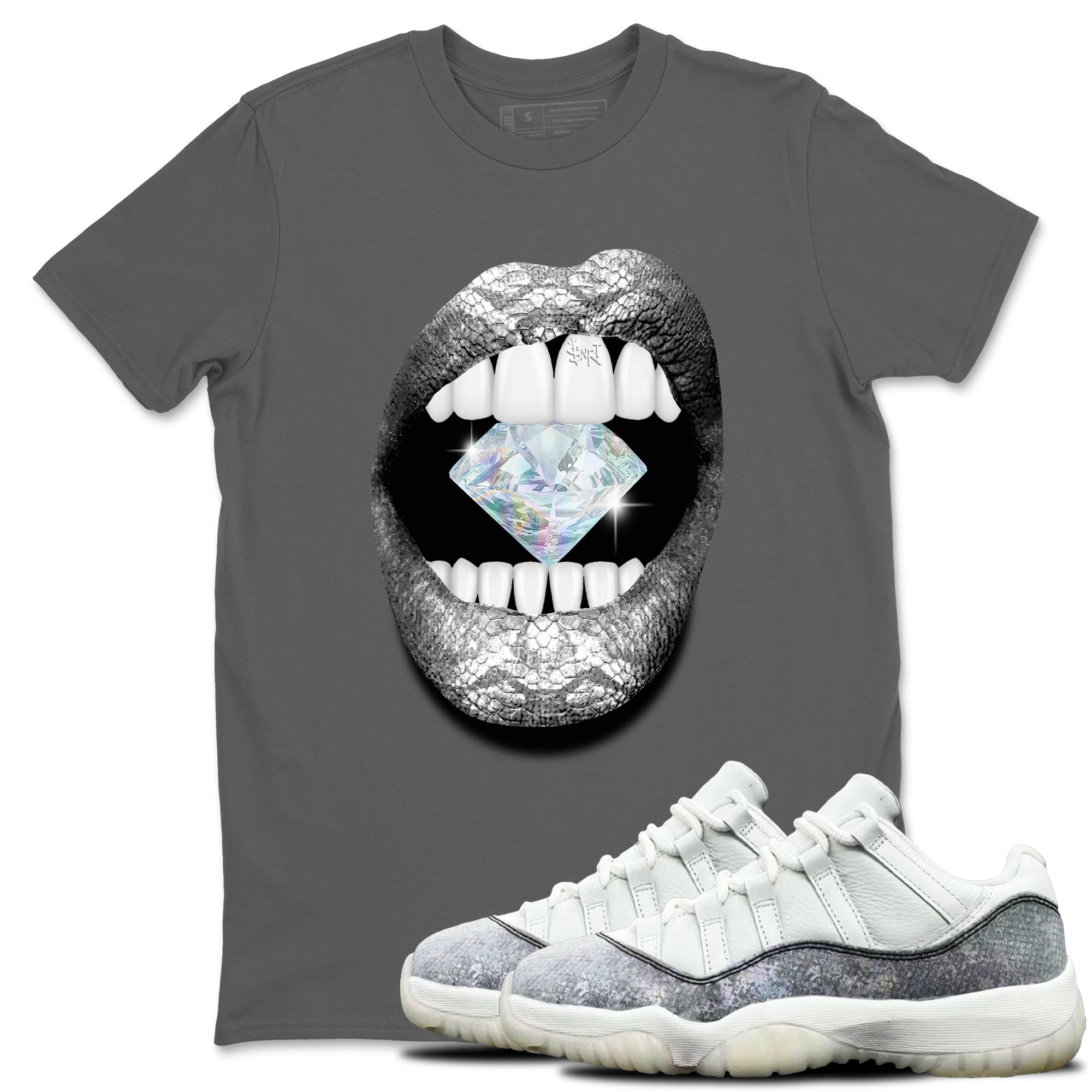 Lips Diamond snkmatch Tees - Air Jordan 11 Year Of The Snake