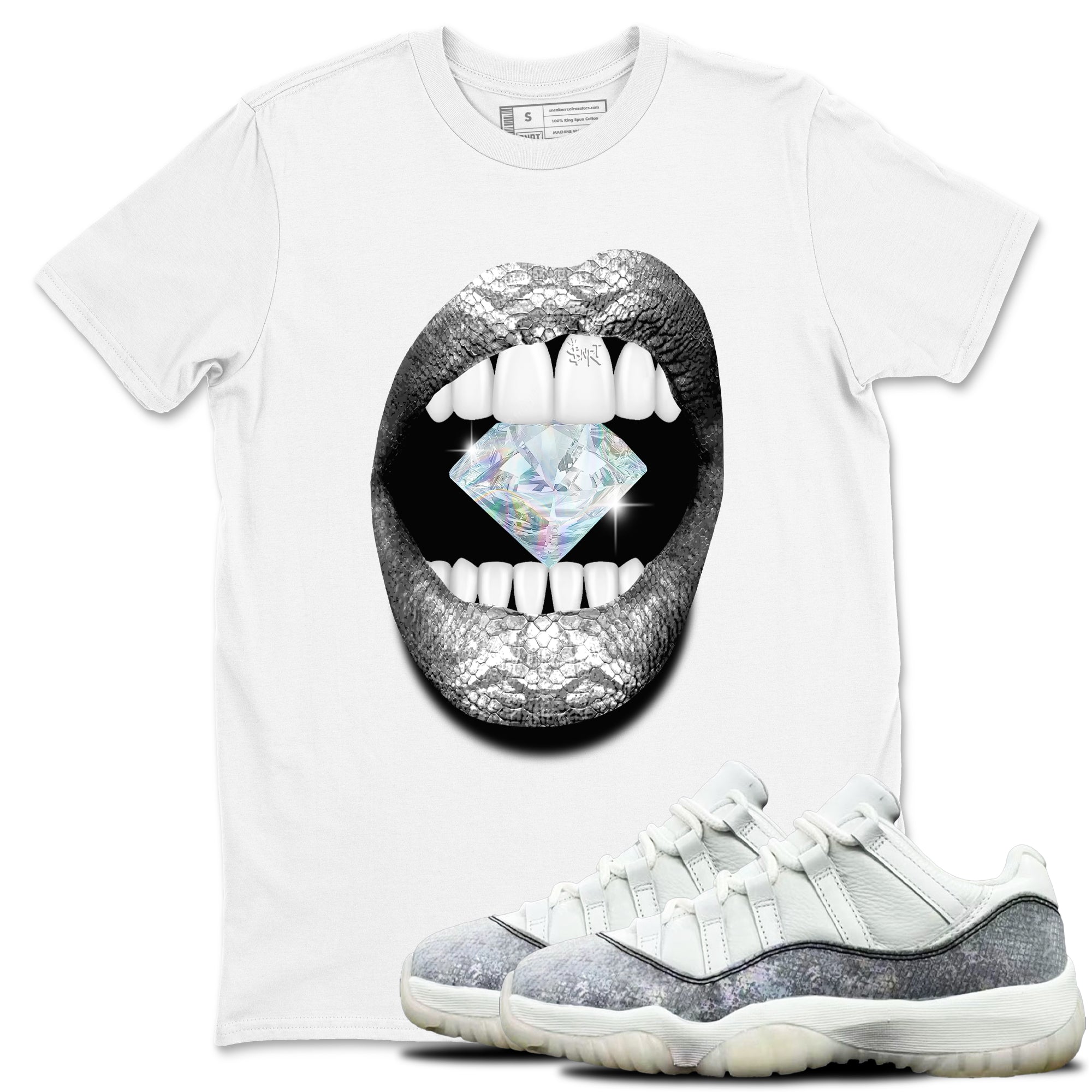 Lips Diamond snkmatch Tees - Air Jordan 11 Year Of The Snake