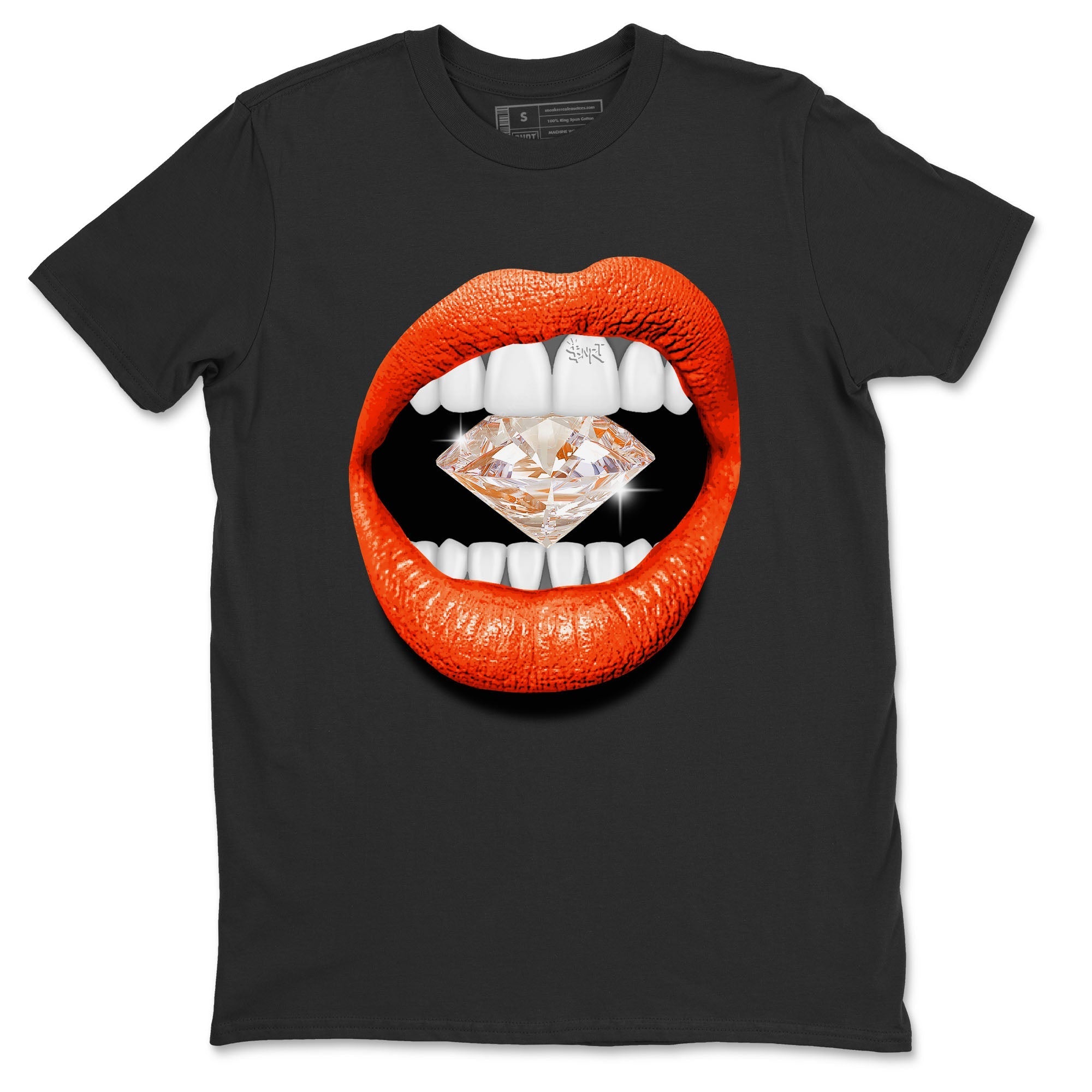 Lips Diamond Unisex Tops - Air Jordan 12 Brilliant Orange