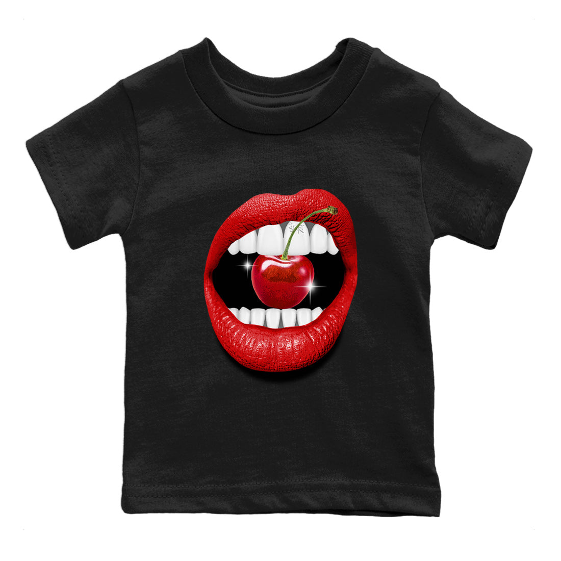 Lips Diamond Kids Tops - Air Jordan 12 Cherry