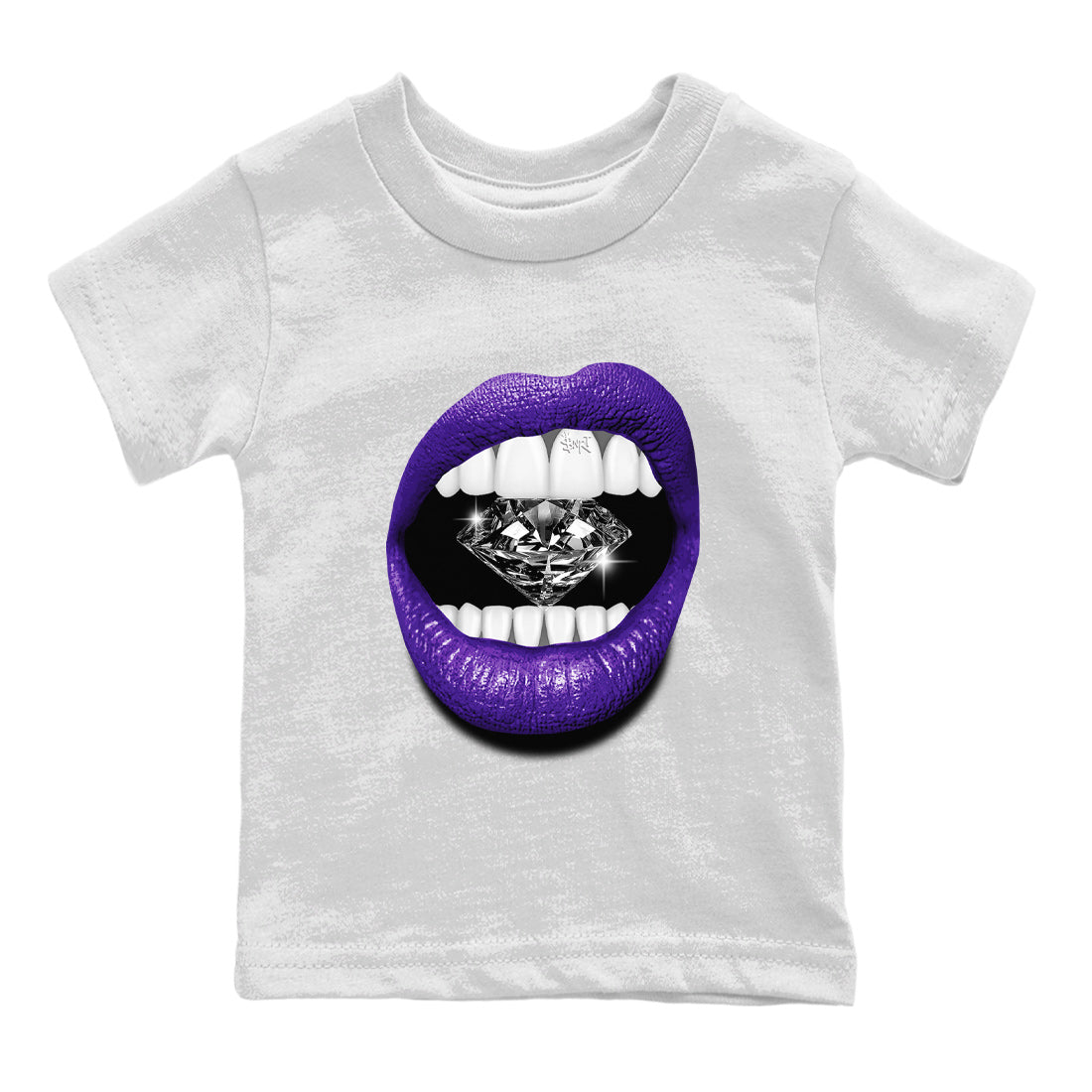 Lips Diamond Kids Tops - Air Jordan 12 Field Purple