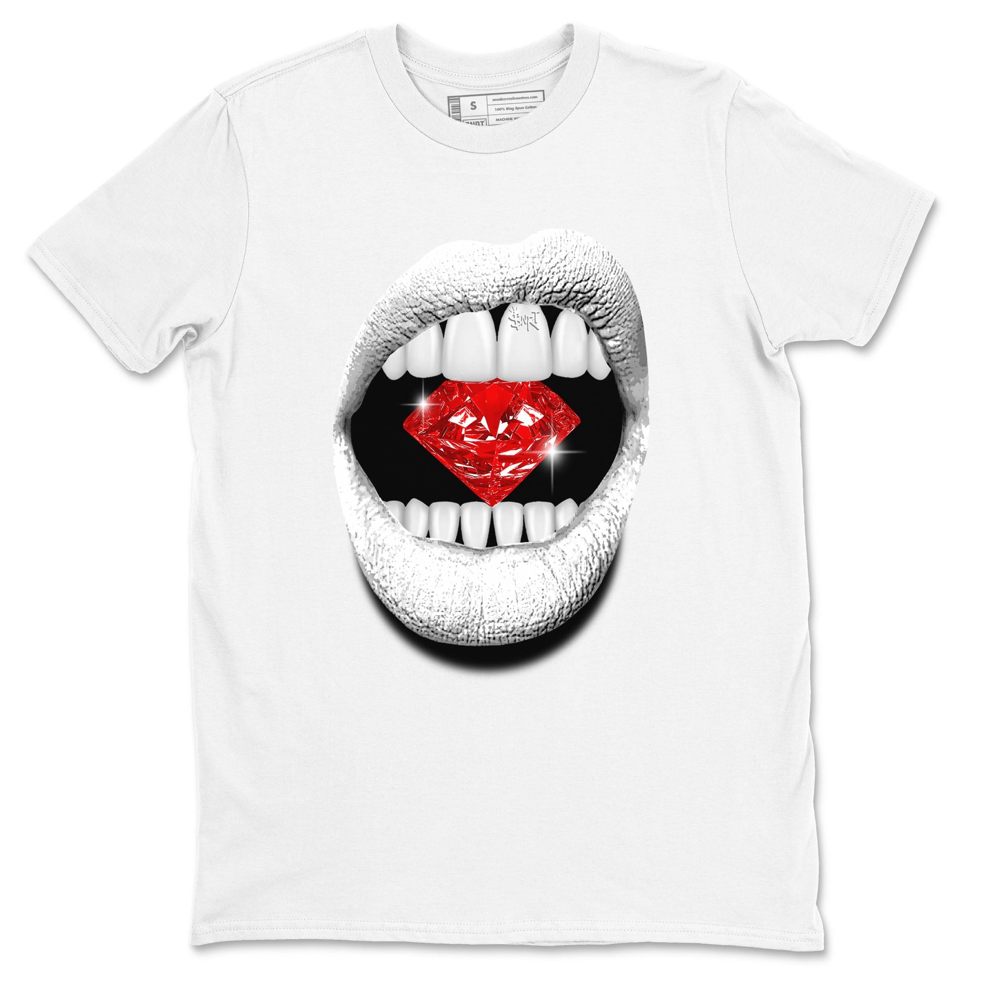 Lips Diamond snkmatch Tees - Air Jordan 12 Taxi Flip