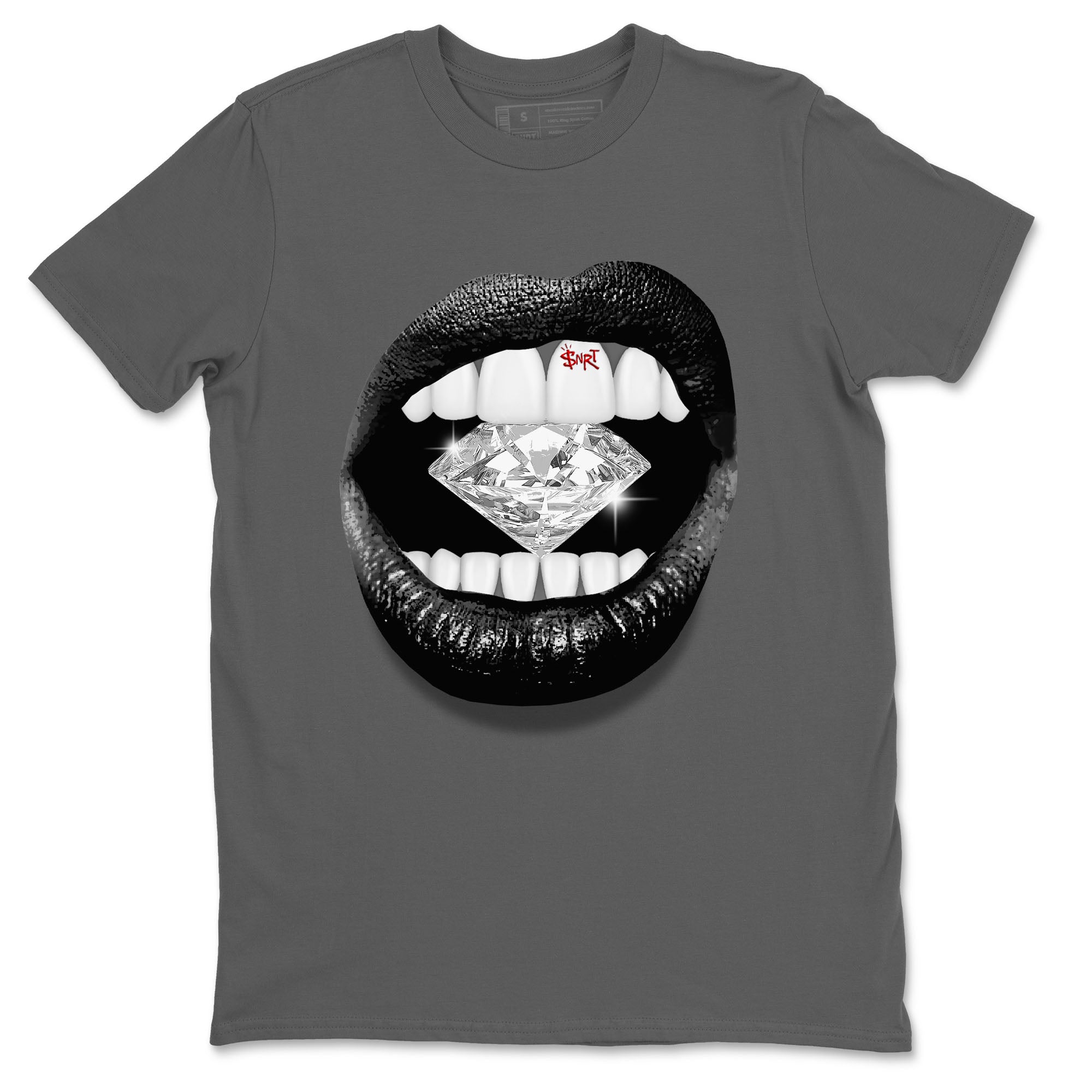 Lips Diamond Unisex Tops - Air Jordan 13 Black Flint
