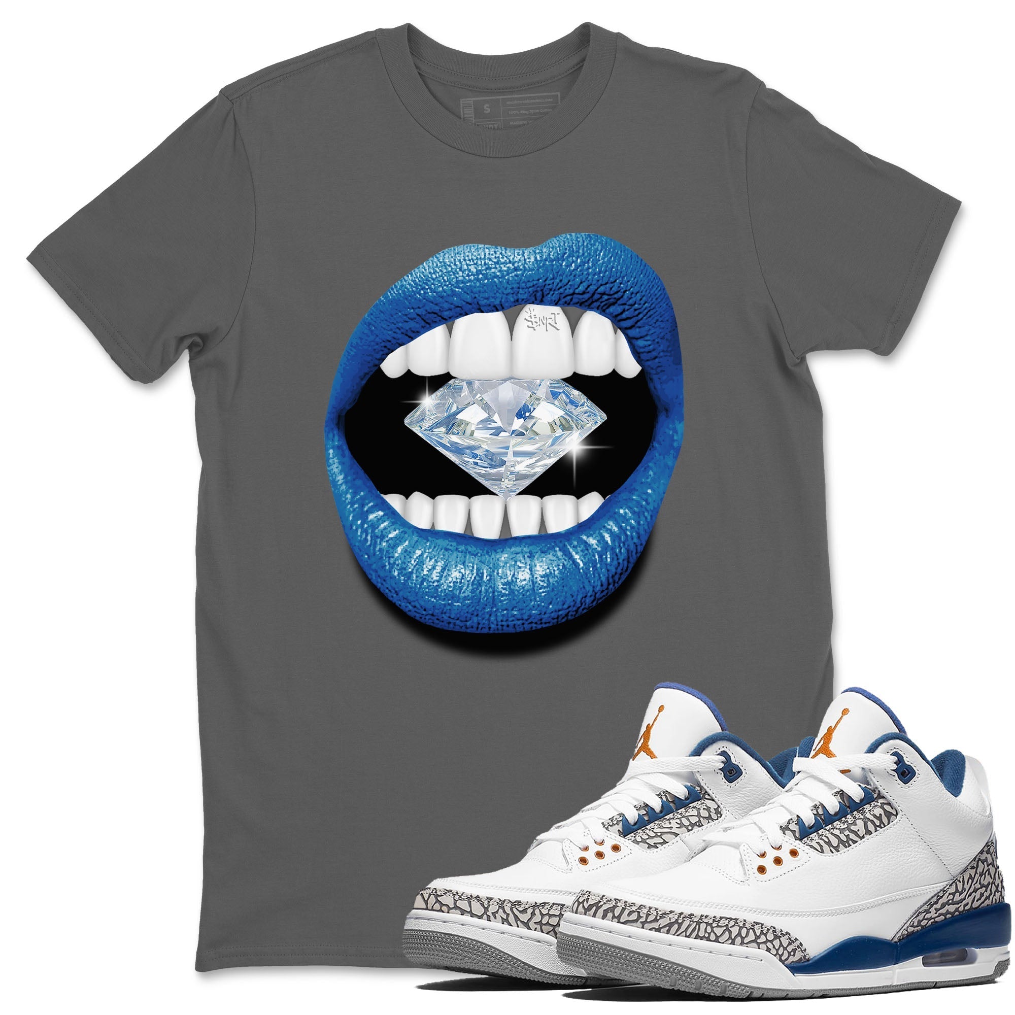 Lips Diamond Unisex Tops - Air Jordan 3 Wizards