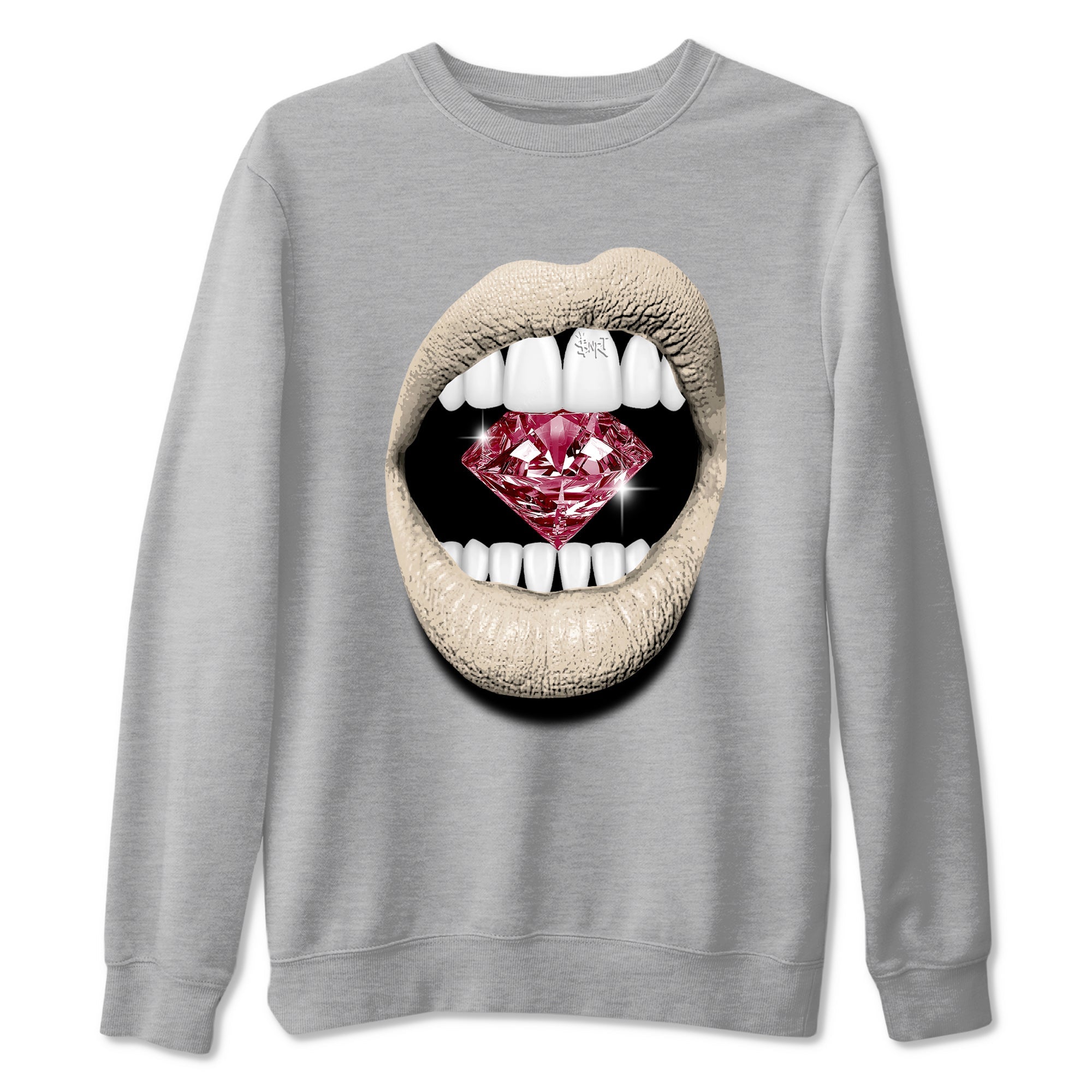 Lips Diamond snkmatch Tees - Air Jordan 4 A Ma Maniere x Fossil Stone