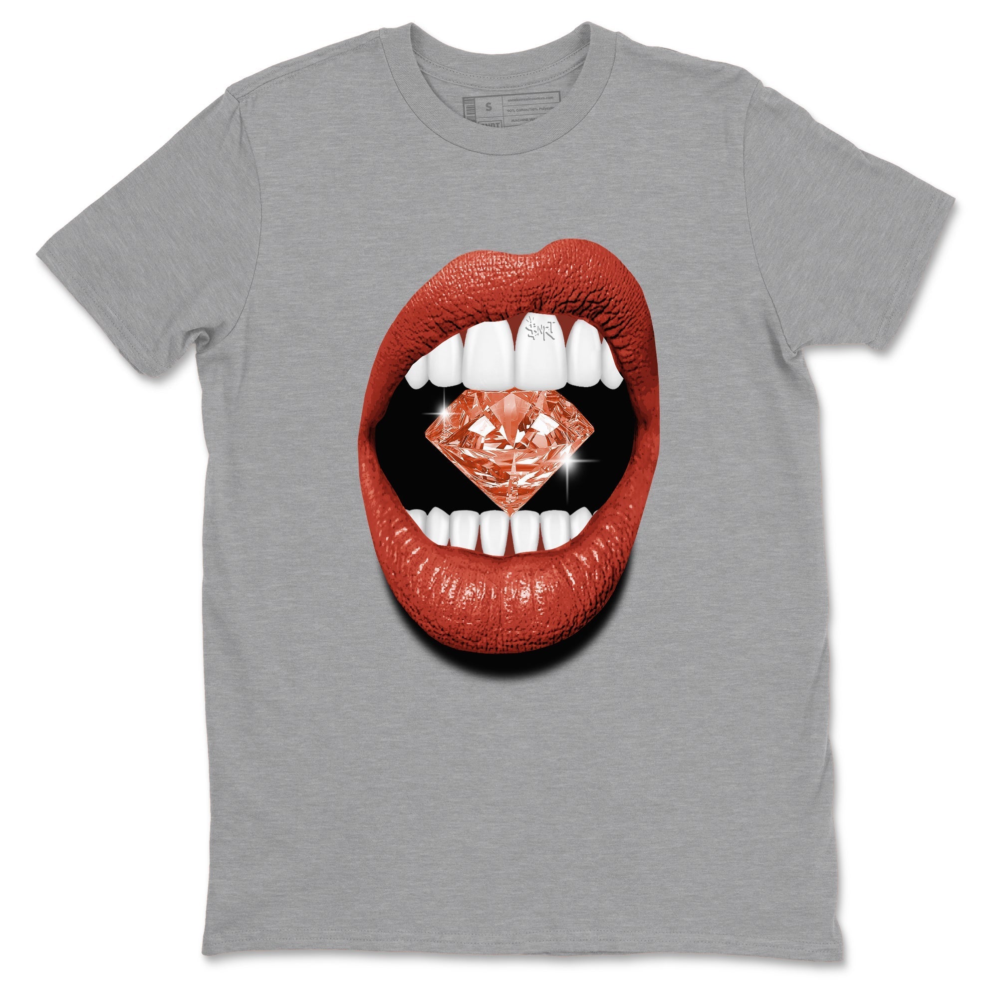 Lips Diamond snkmatch Tees - Air Jordan 4 Brick By Brick