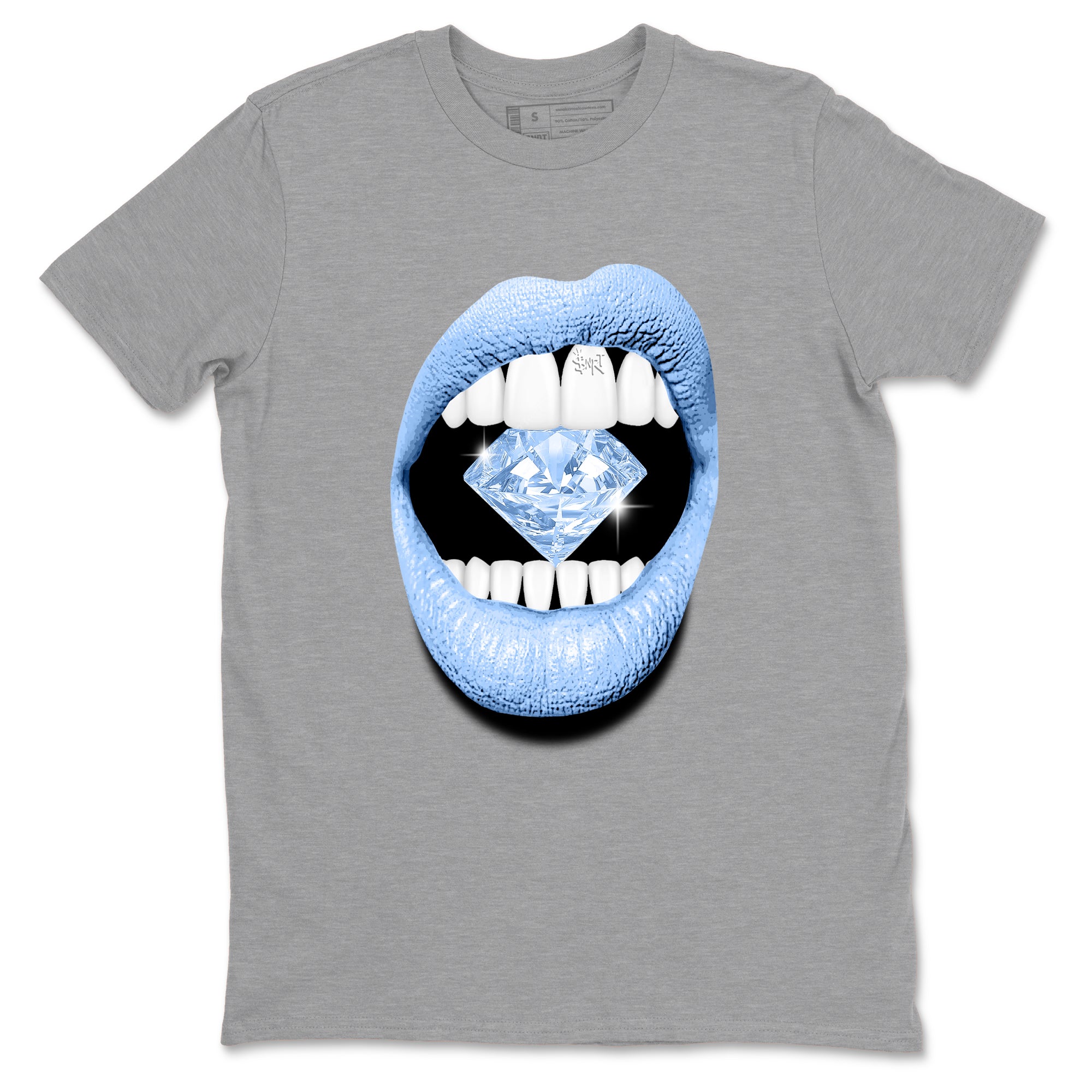 Lips Diamond snkmatch Tees - Air Jordan 4 Forget Me Not