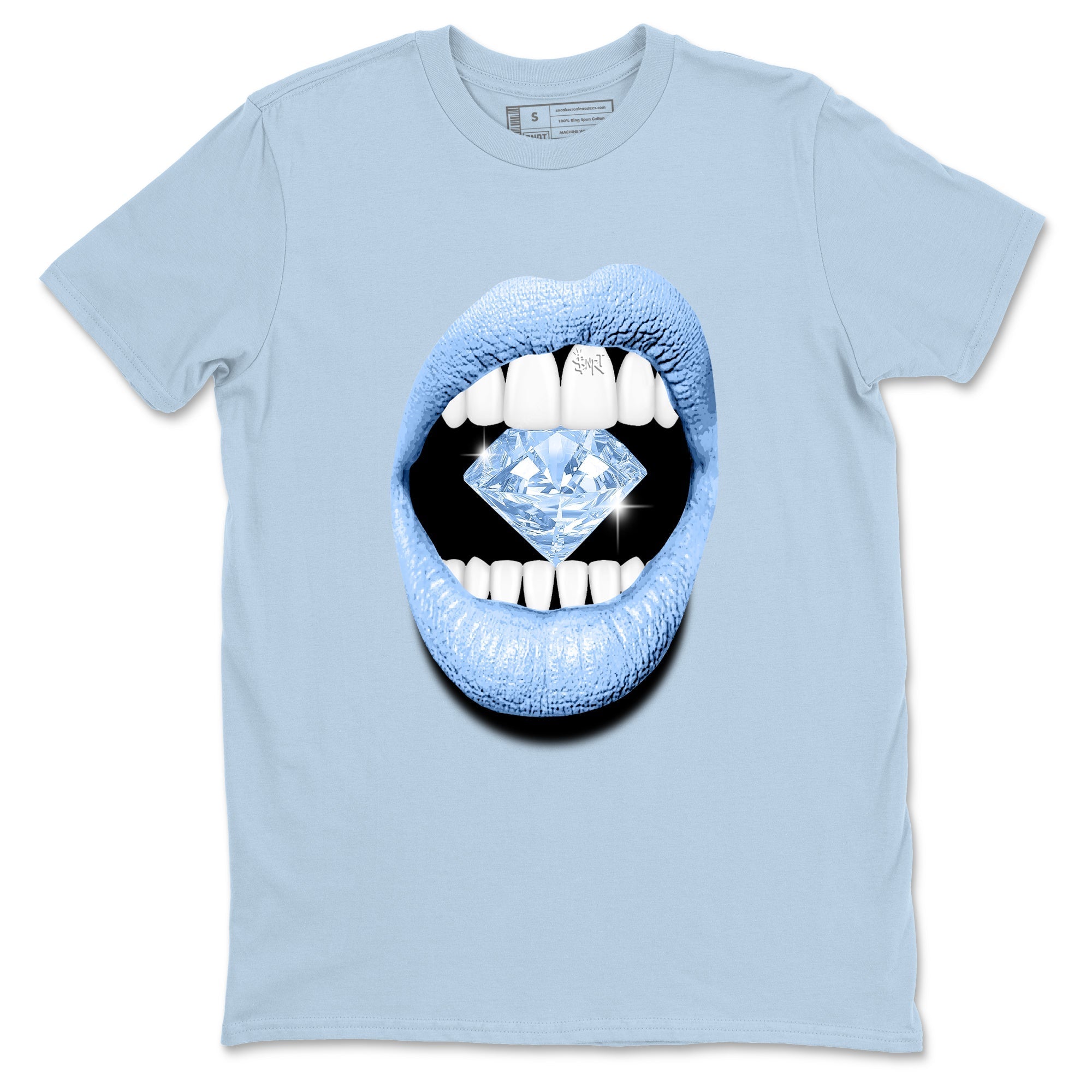 Lips Diamond snkmatch Tees - Air Jordan 4 Forget Me Not