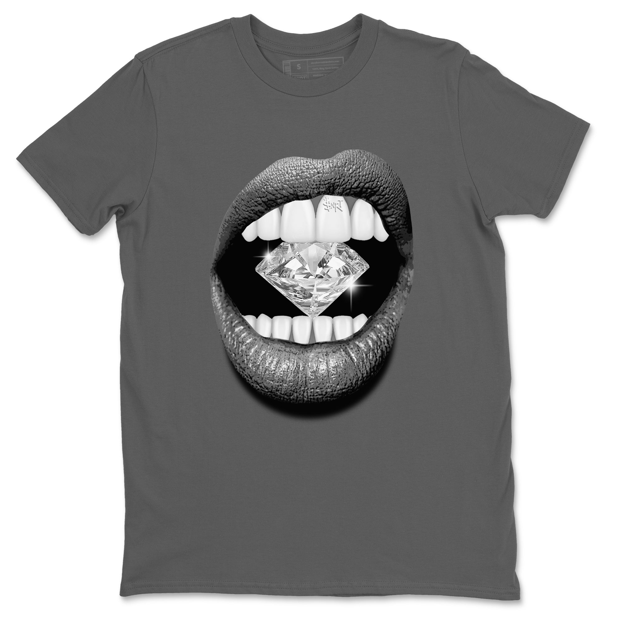 Lips Diamond snkmatch Tees - Air Jordan 4 Wet Cement