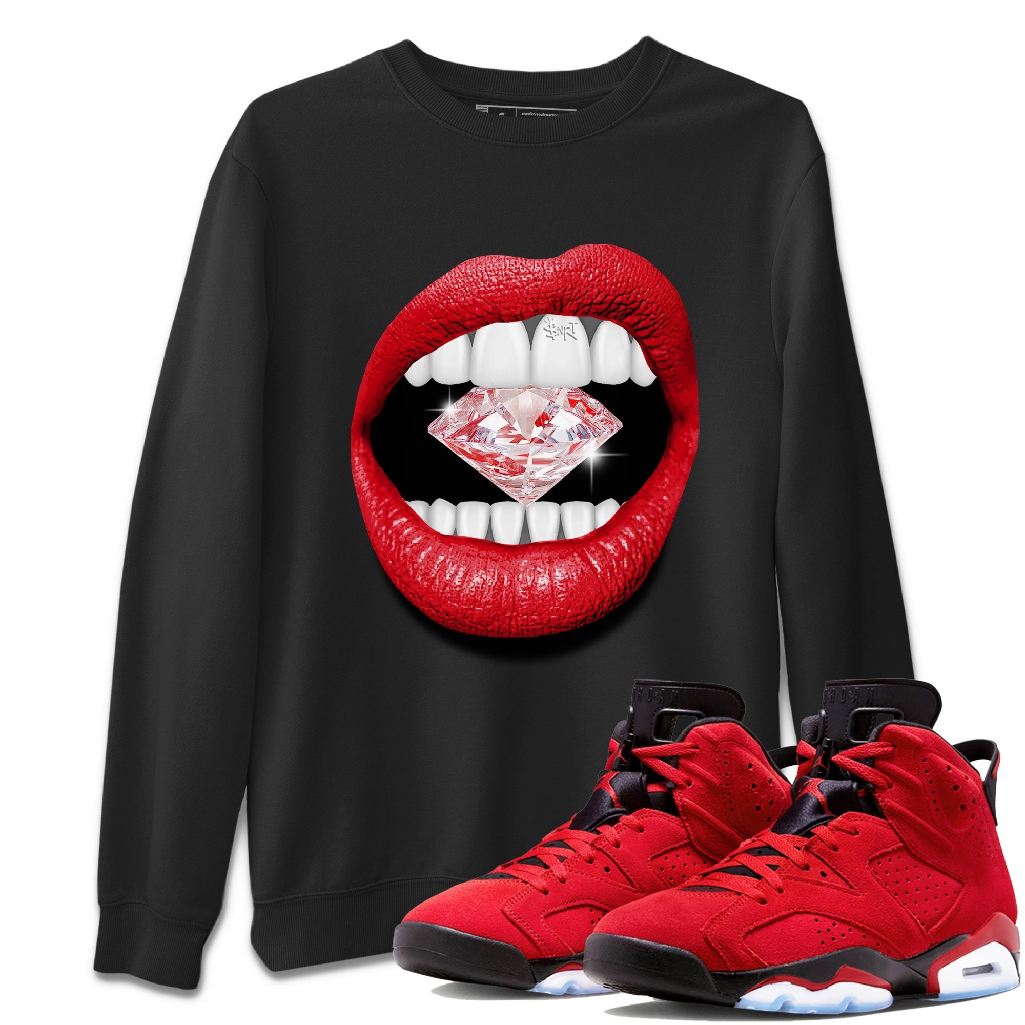 Lips Diamond Unisex Tops - Air Jordan 6 Toro Bravo
