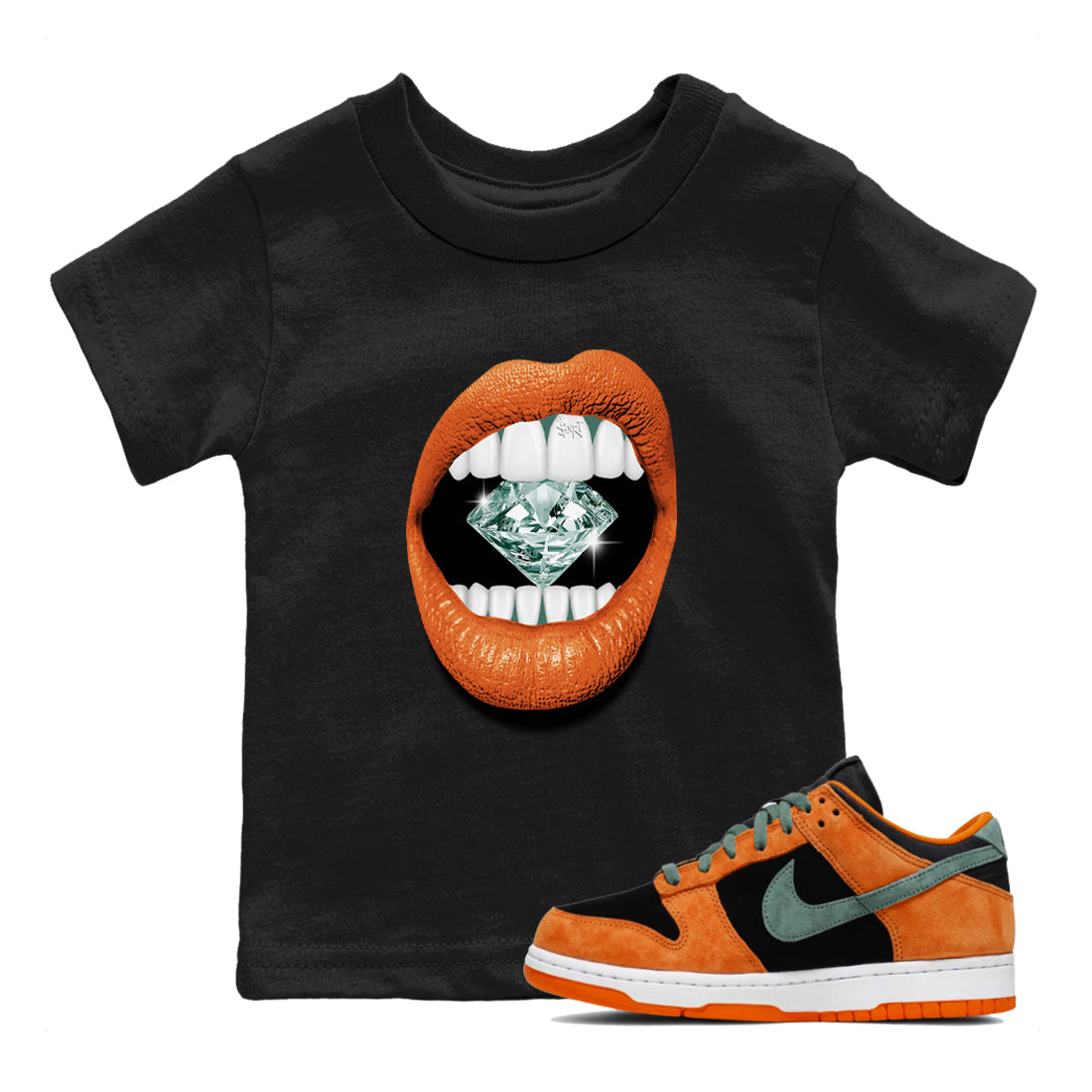 Lips Diamond snkmatch Tees Kids - Dunk Ceramic