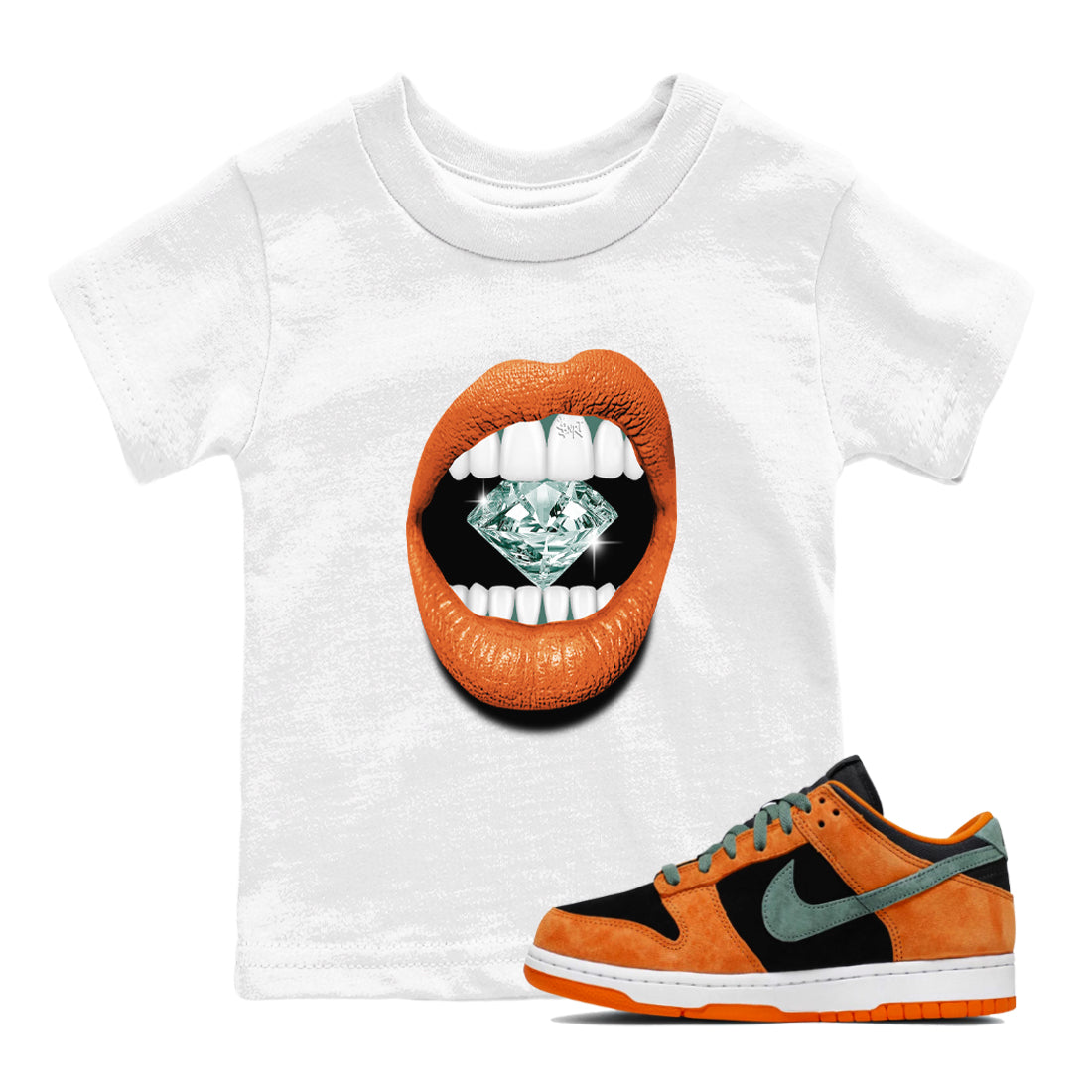 Lips Diamond snkmatch Tees Kids - Dunk Ceramic