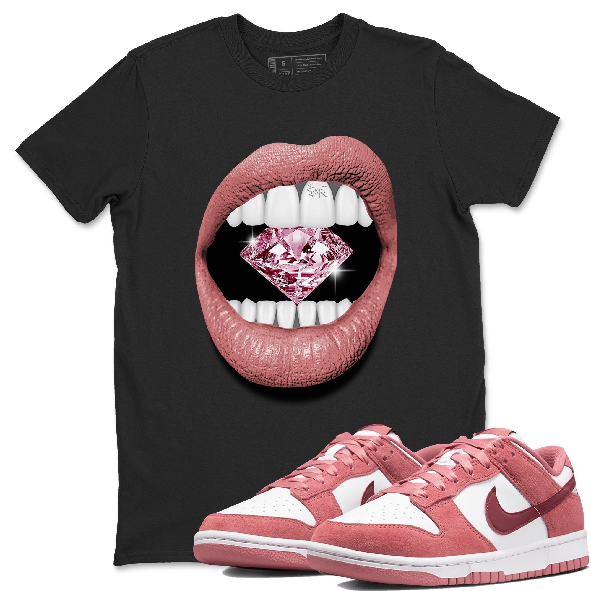 Lips Diamond snkmatch Tee - Dunk Valentines Day 2024