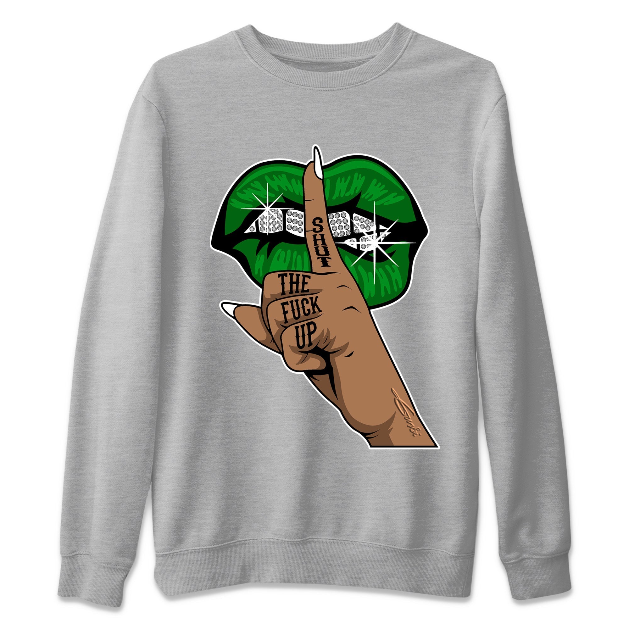 Lips Hand Unisex Tops - Air Jordan 1 Celtics
