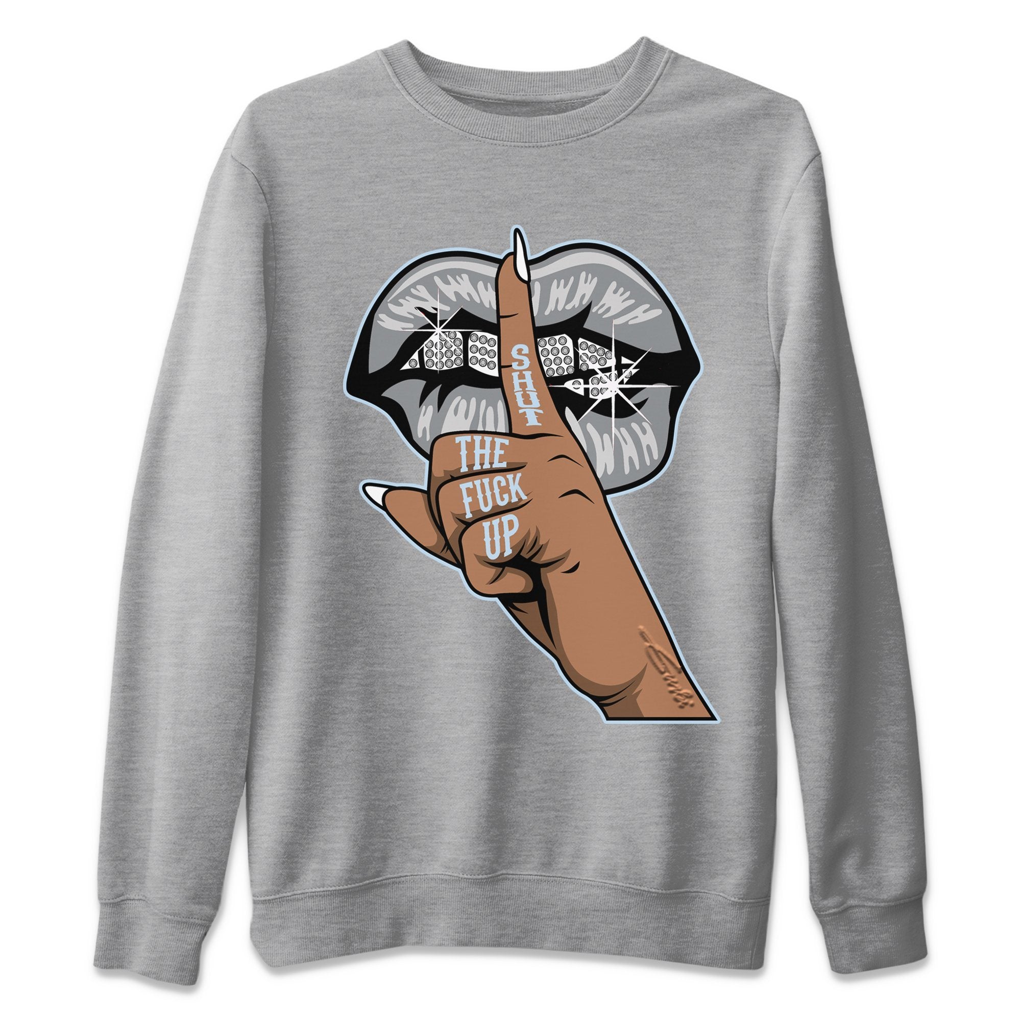 Lips Hand Unisex Tops - Air Jordan 11 Cool Grey