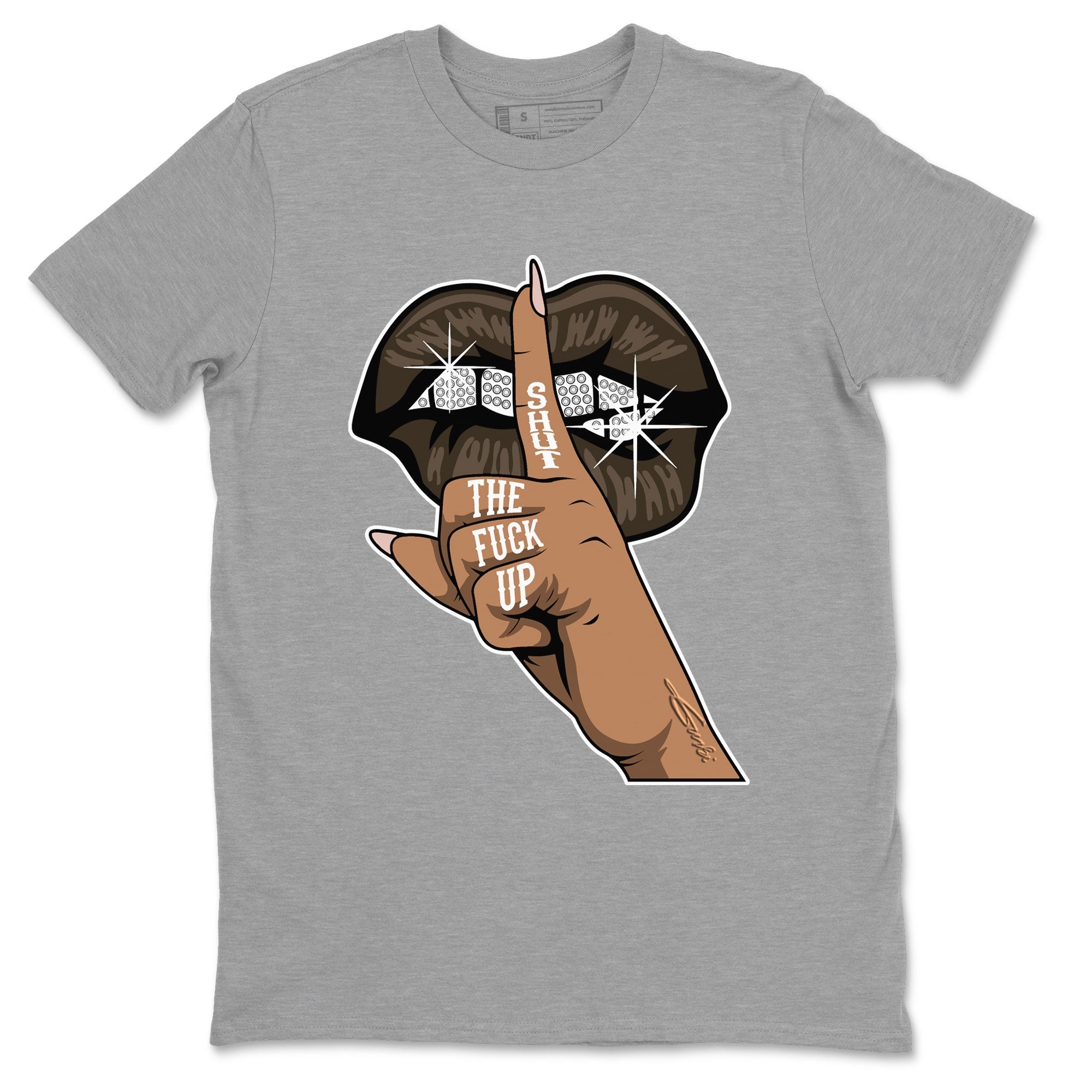 Lips Hand snkmatch Tee - Air Jordan 11 Neapolitan