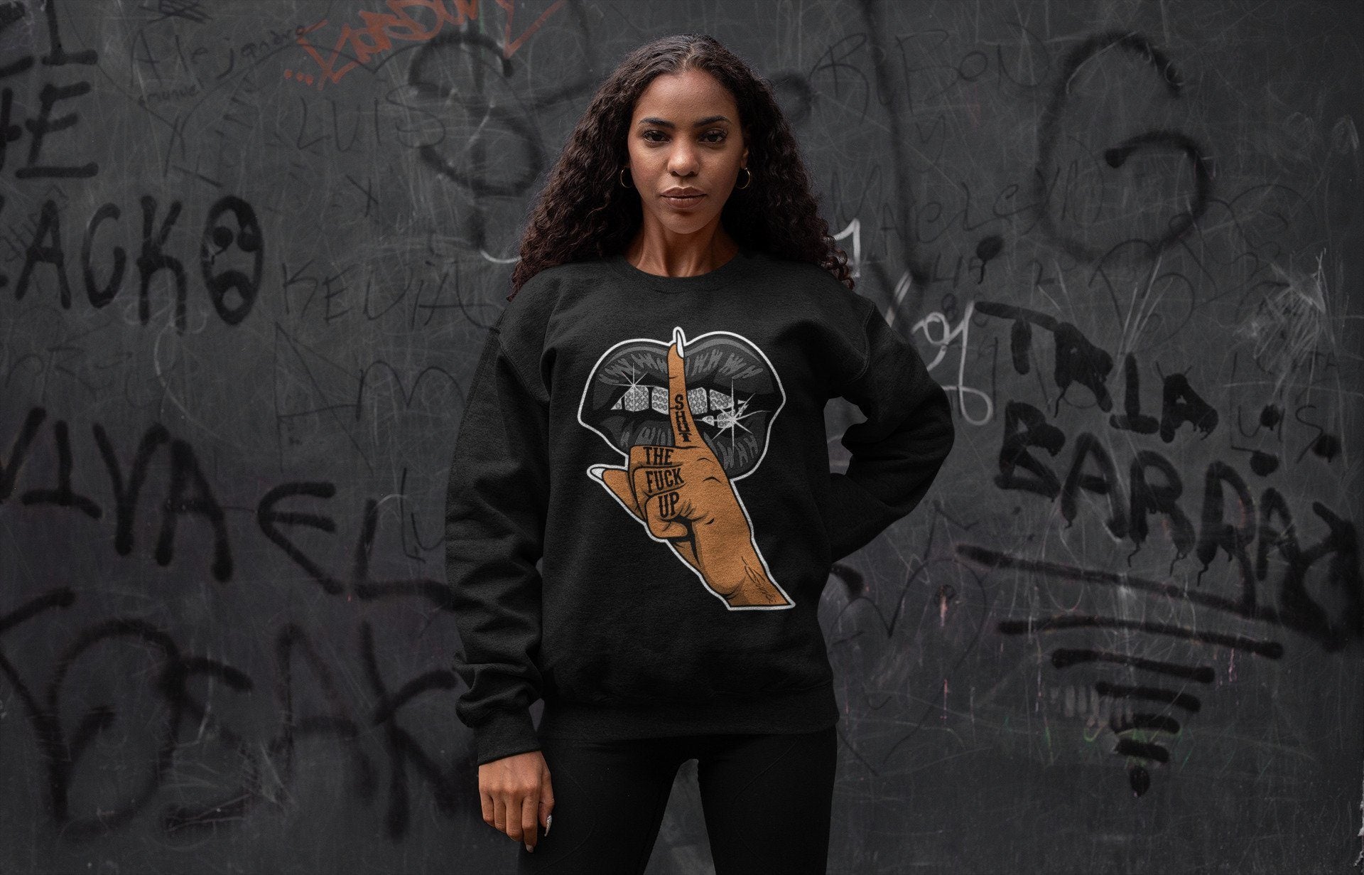 Lips Hand Unisex Tops - Air Jordan 12 Royalty
