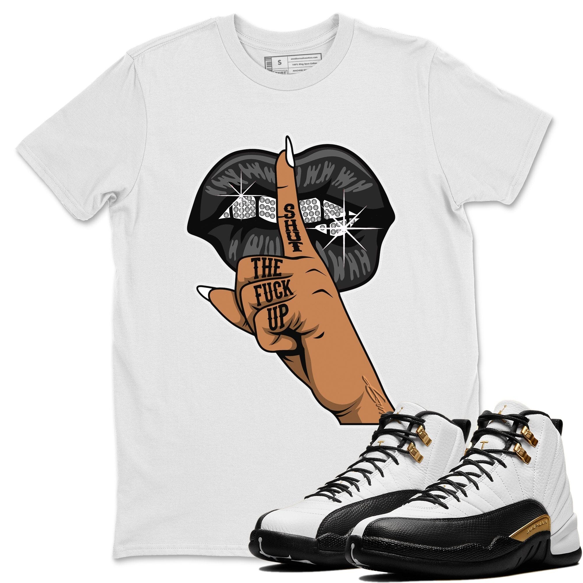Lips Hand Unisex Tops - Air Jordan 12 Royalty