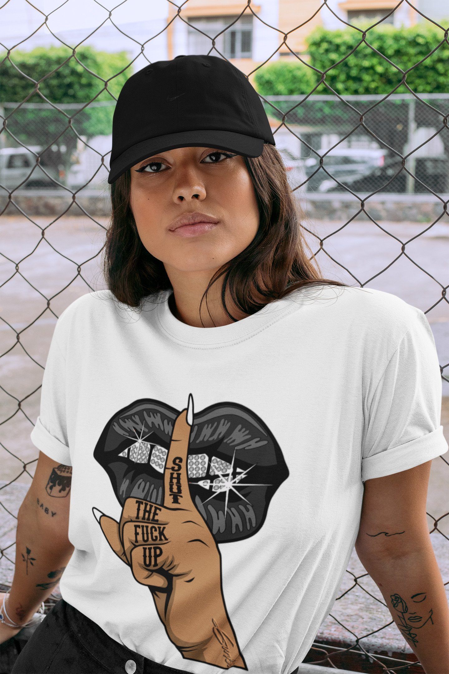 Lips Hand Unisex Tops - Air Jordan 12 Royalty