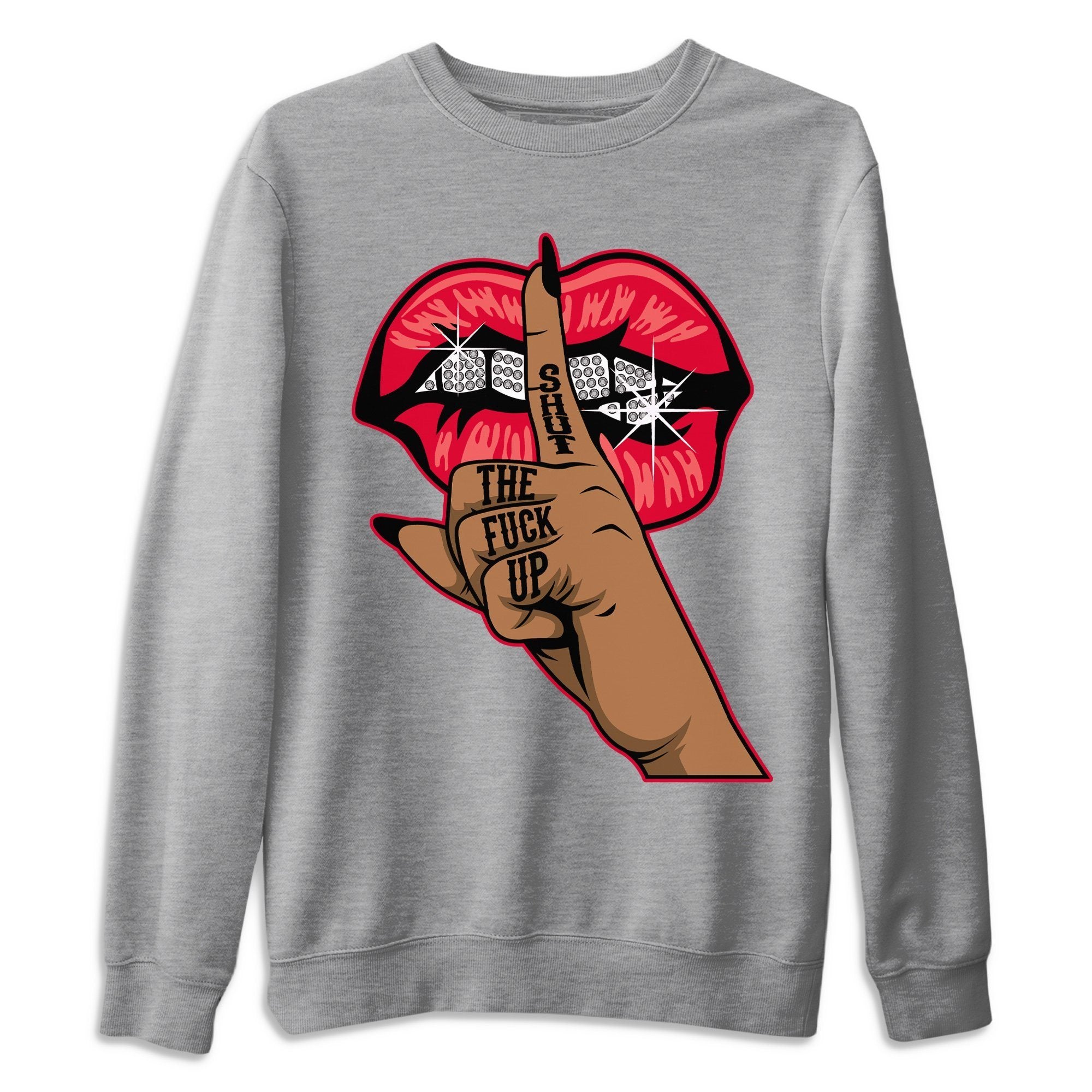 Lips Hand Unisex Tops - Air Jordan 4 Red Thunder