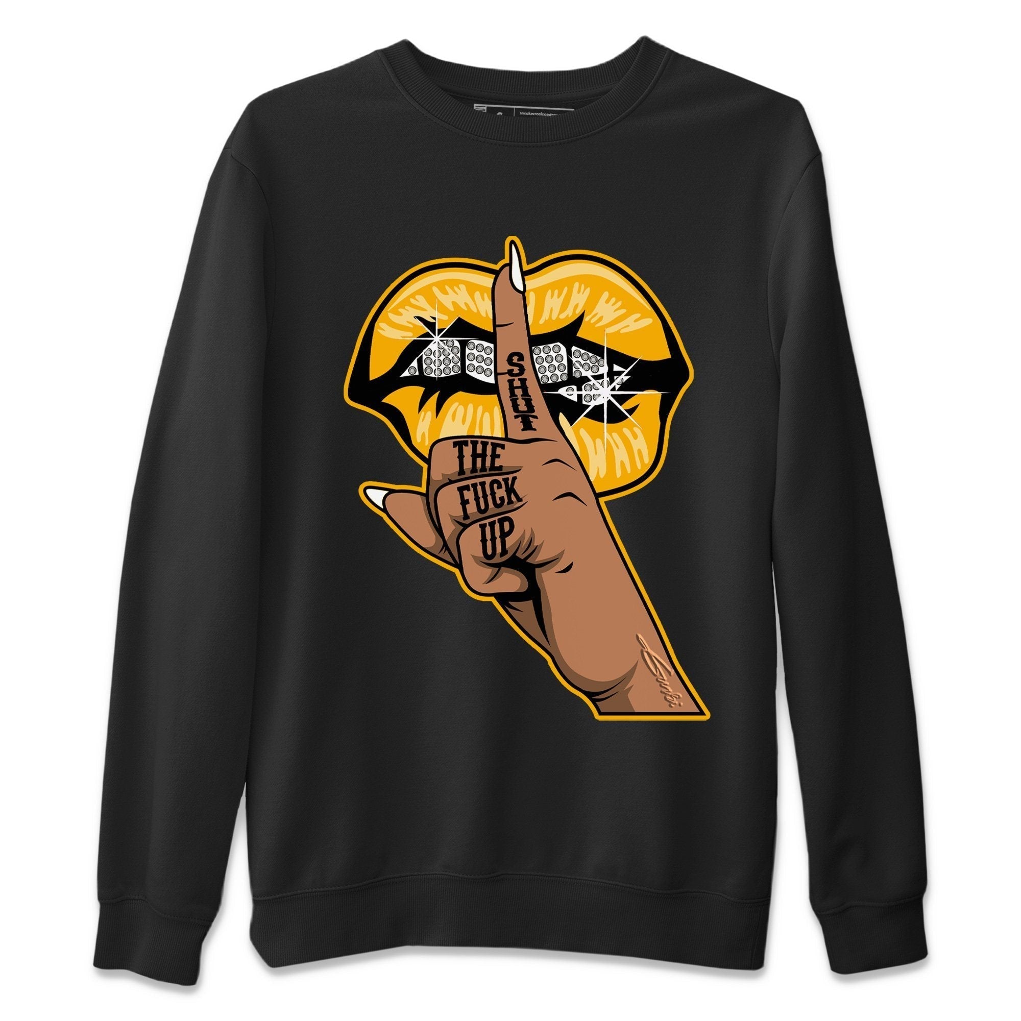 Lips Hand Unisex Tops - Dunk Championship Goldenrod