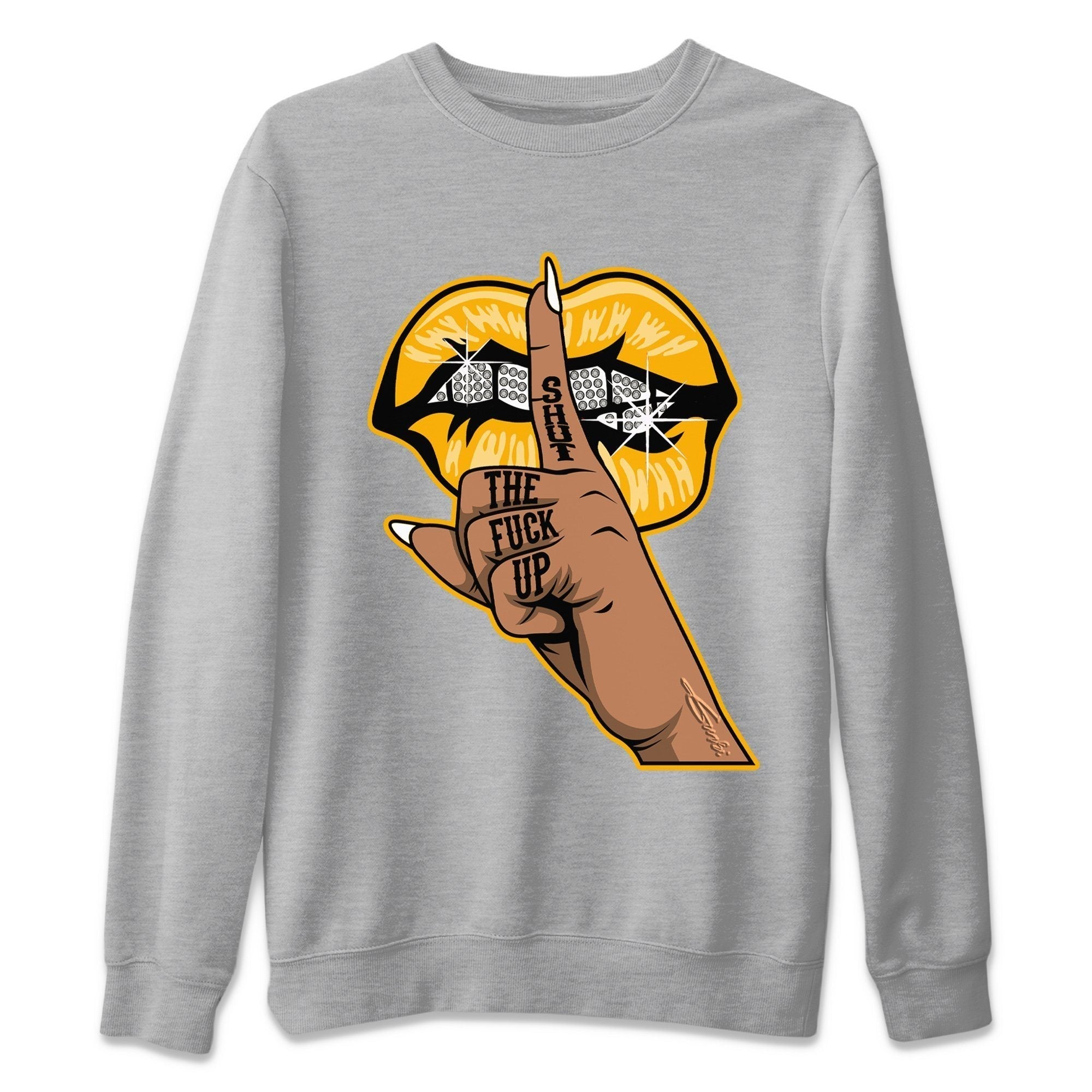 Lips Hand Unisex Tops - Dunk Championship Goldenrod