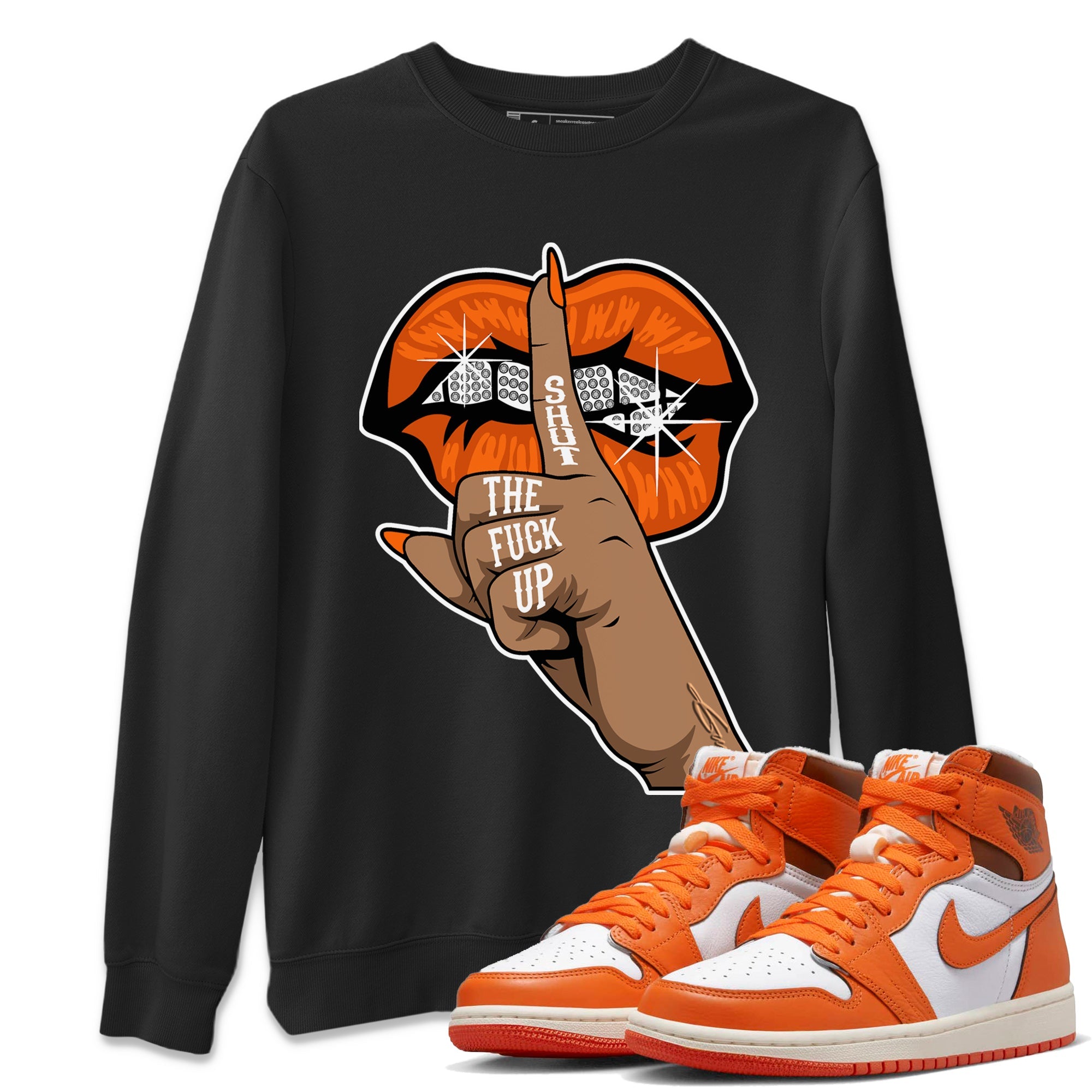 Lips Hand Unisex Tops - Air Jordan 1 Starfish