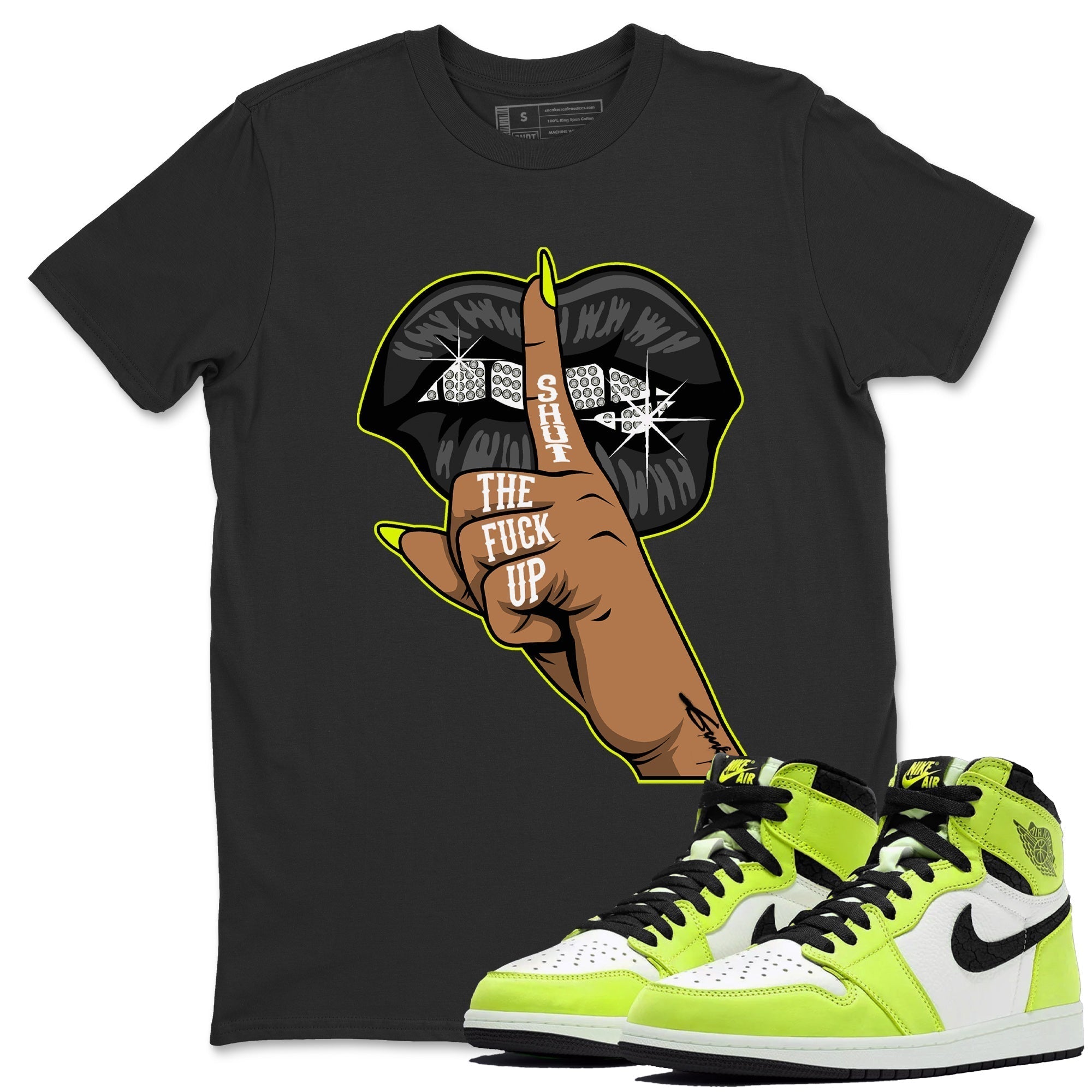 Lips Hand Unisex Tops - Air Jordan 1 Visionaire