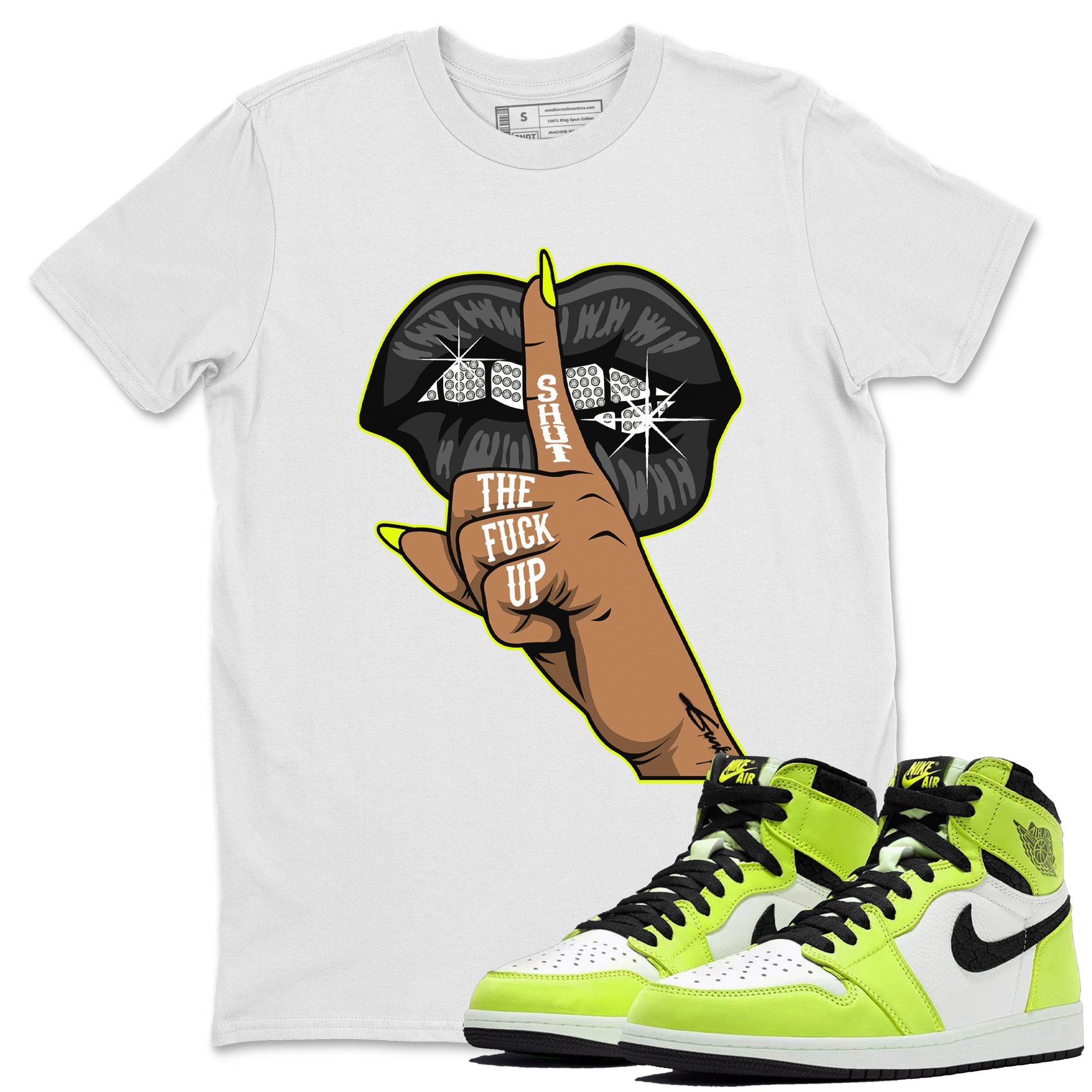 Lips Hand Unisex Tops - Air Jordan 1 Visionaire