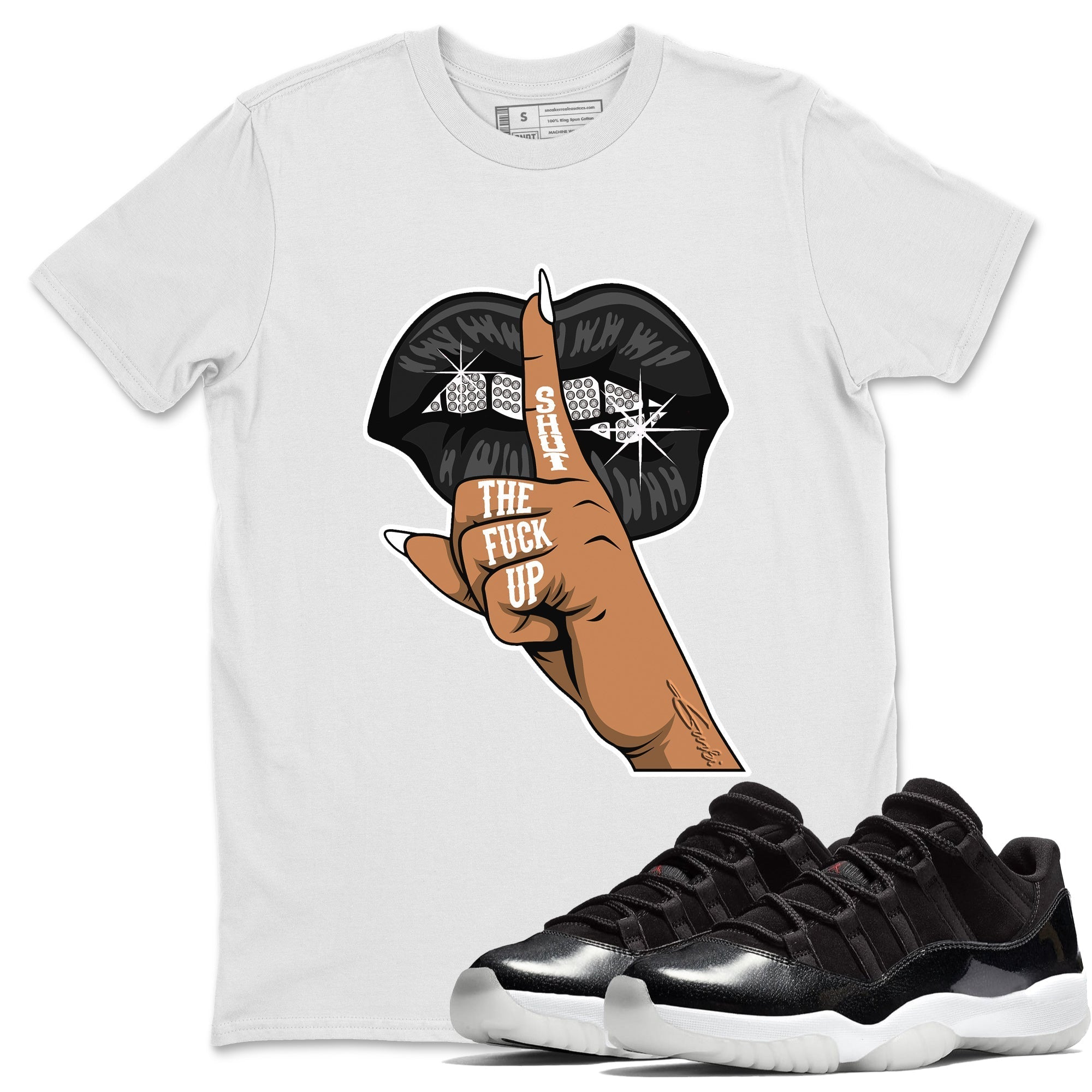 Lips Hand Unisex Tops - Air Jordan 11 72-10