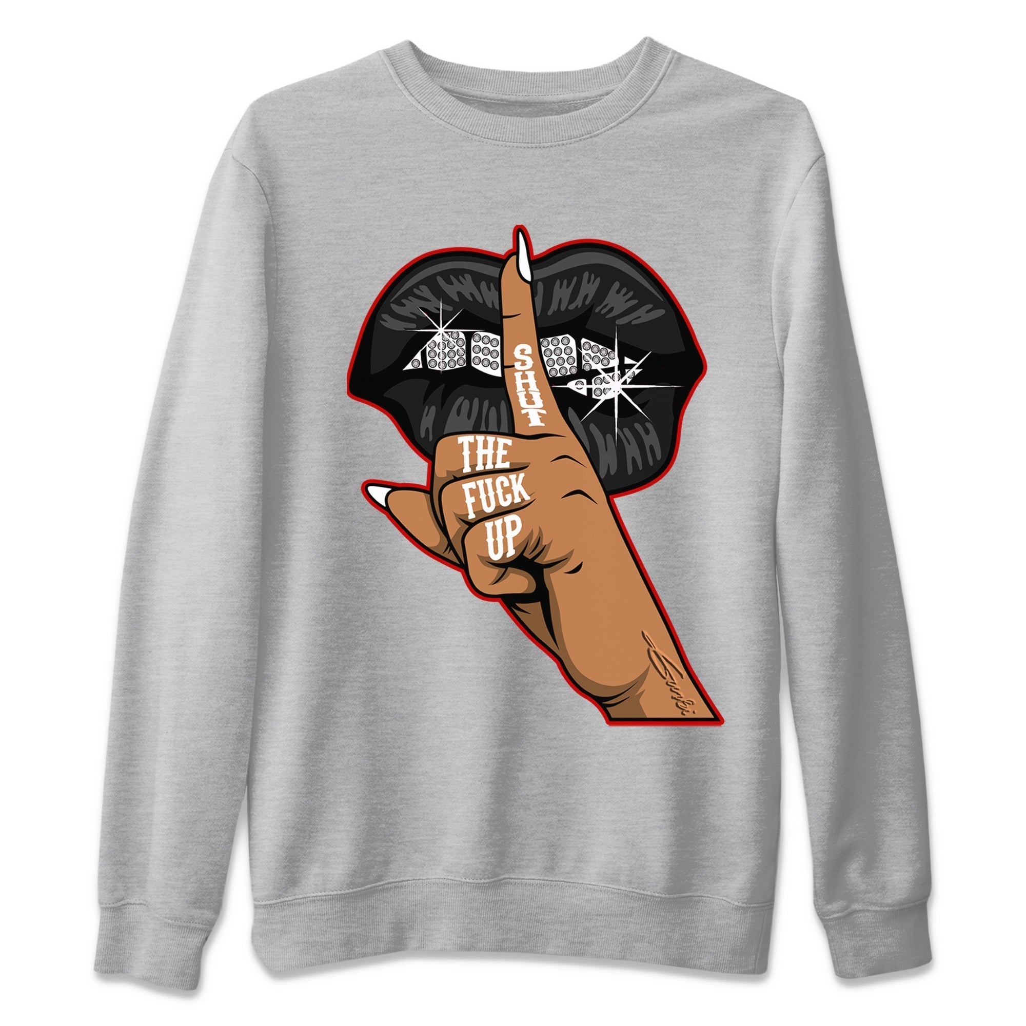 Lips Hand Unisex Tops - Air Jordan 12 Playoffs
