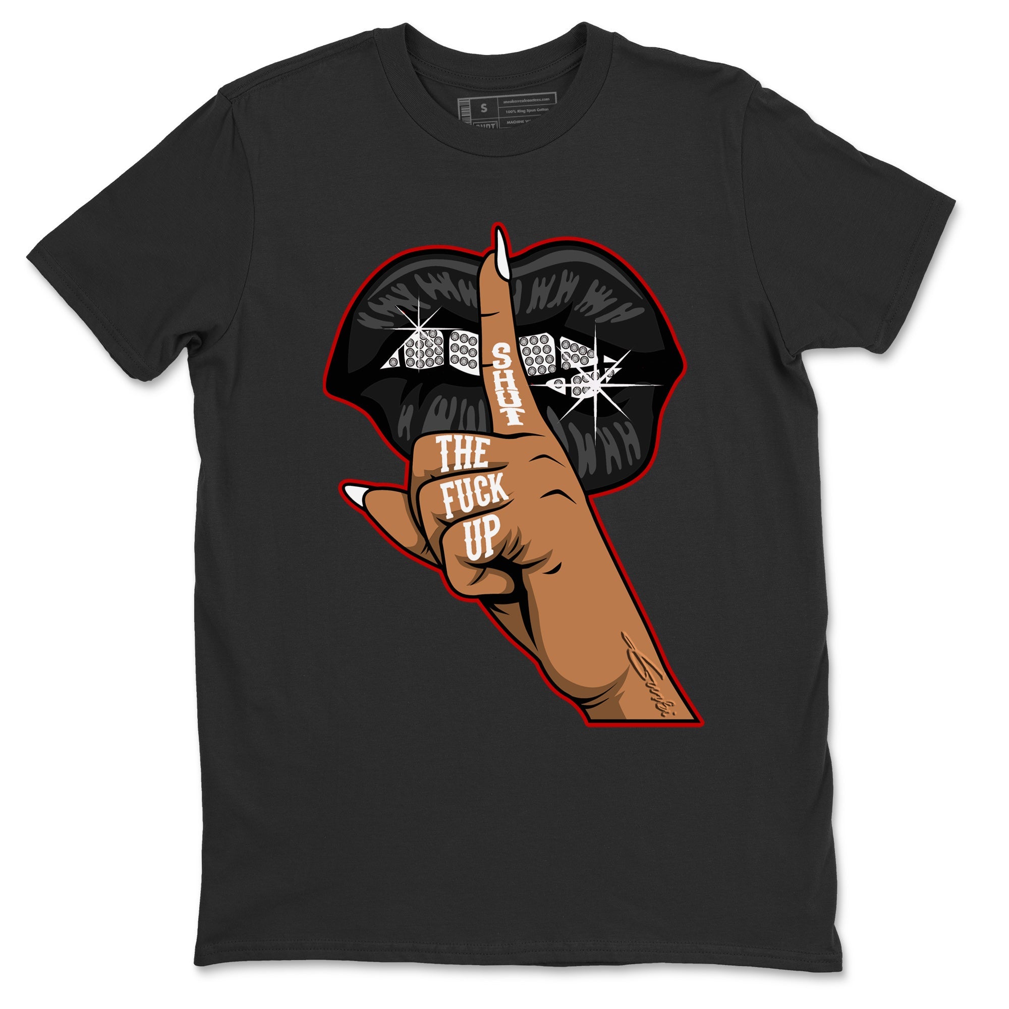 Lips Hand Unisex Tops - Air Jordan 12 Playoffs