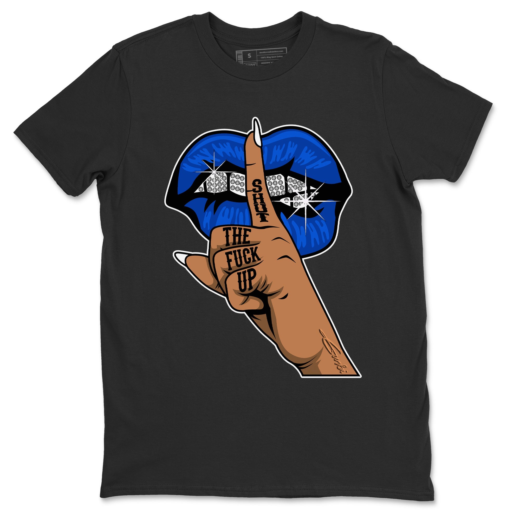 Lips Hand Unisex Tops - Air Jordan 5 Racer Blue