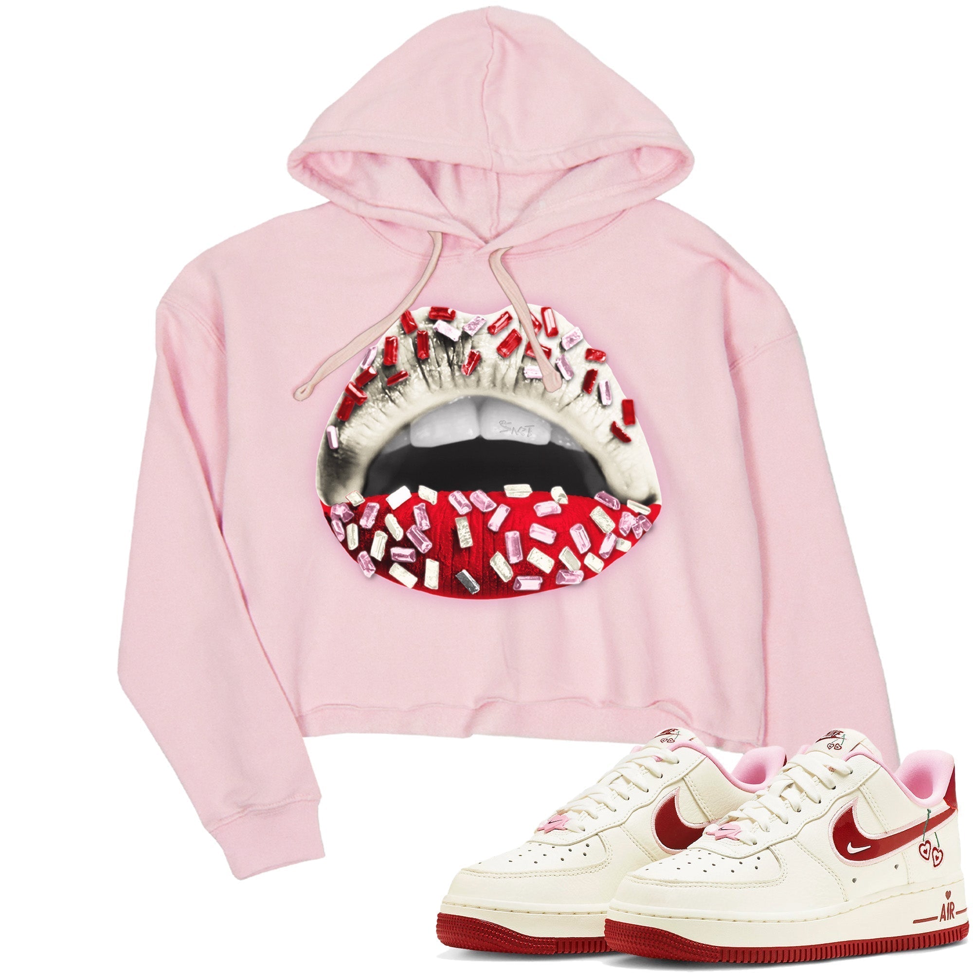 Lips Jewel Women's Tops - Air Force 1 Valentines Day