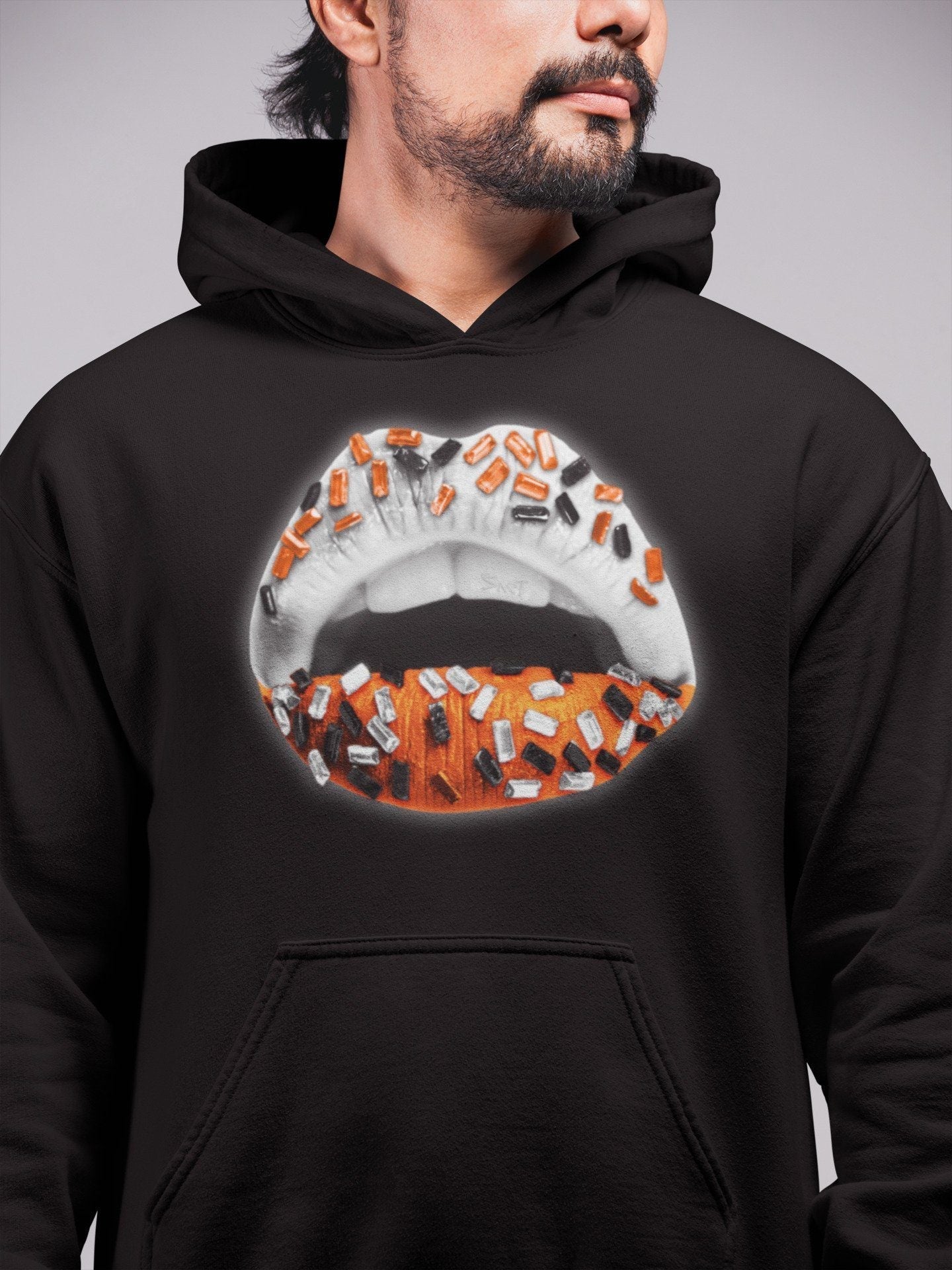 Lips Jewel Unisex Tops - Air Jordan 1 Electro Orange