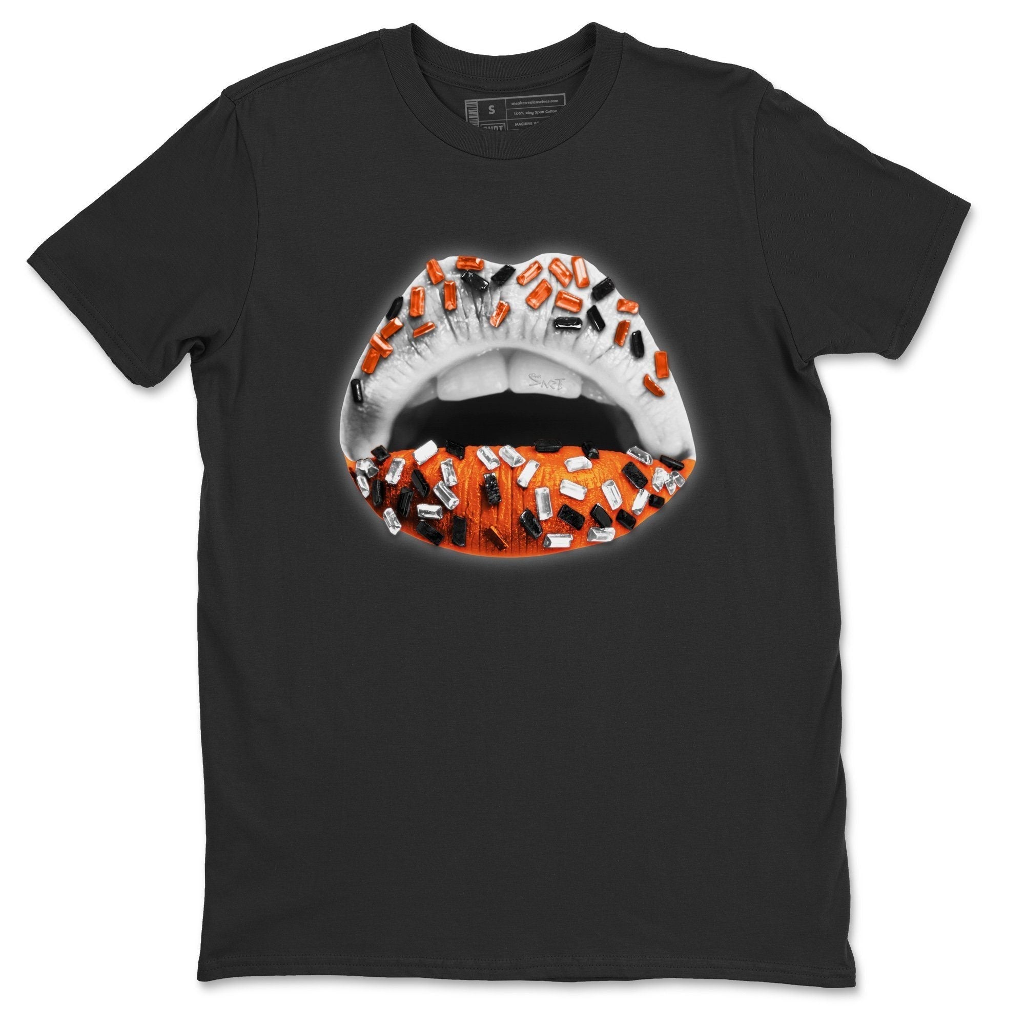 Lips Jewel Unisex Tops - Air Jordan 1 Electro Orange
