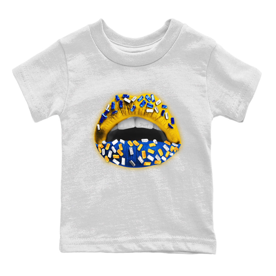 Lips Jewel Kids Tops - Air Jordan 1 Game Royal Varsity Maize