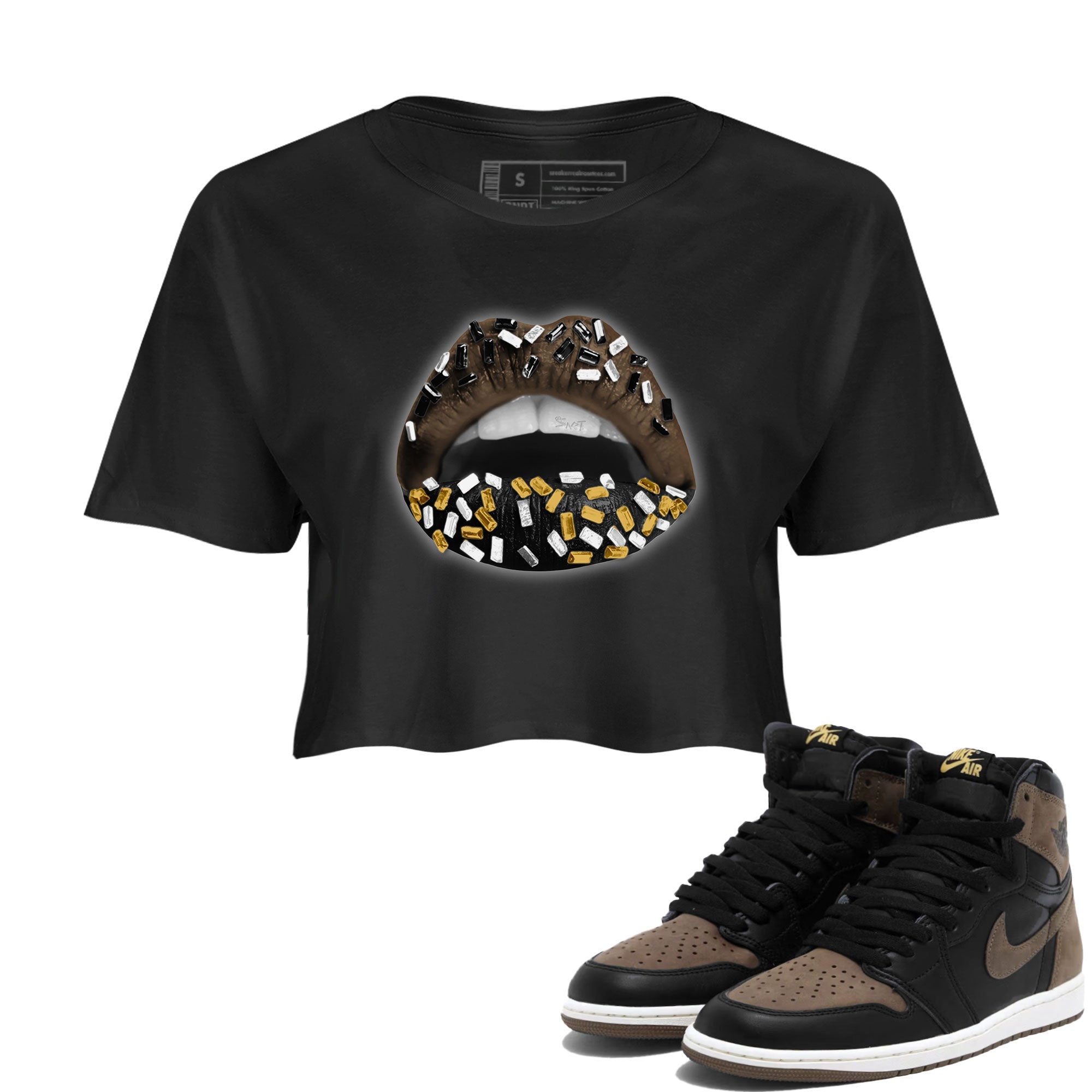 Lips Jewel snkmatch Women's Top - Air Jordan 1 Palomino