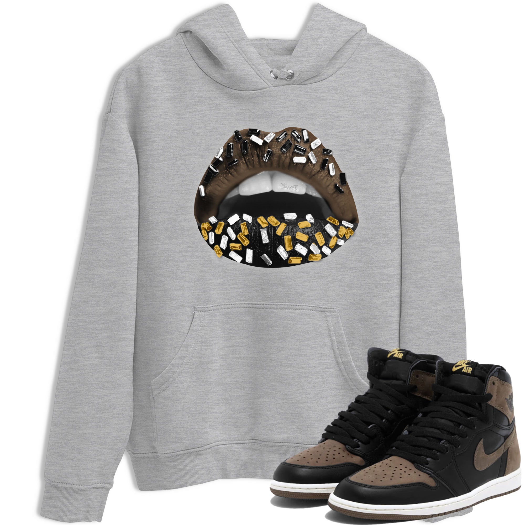Lips Jewel snkmatch Tee - Air Jordan 1 Palomino