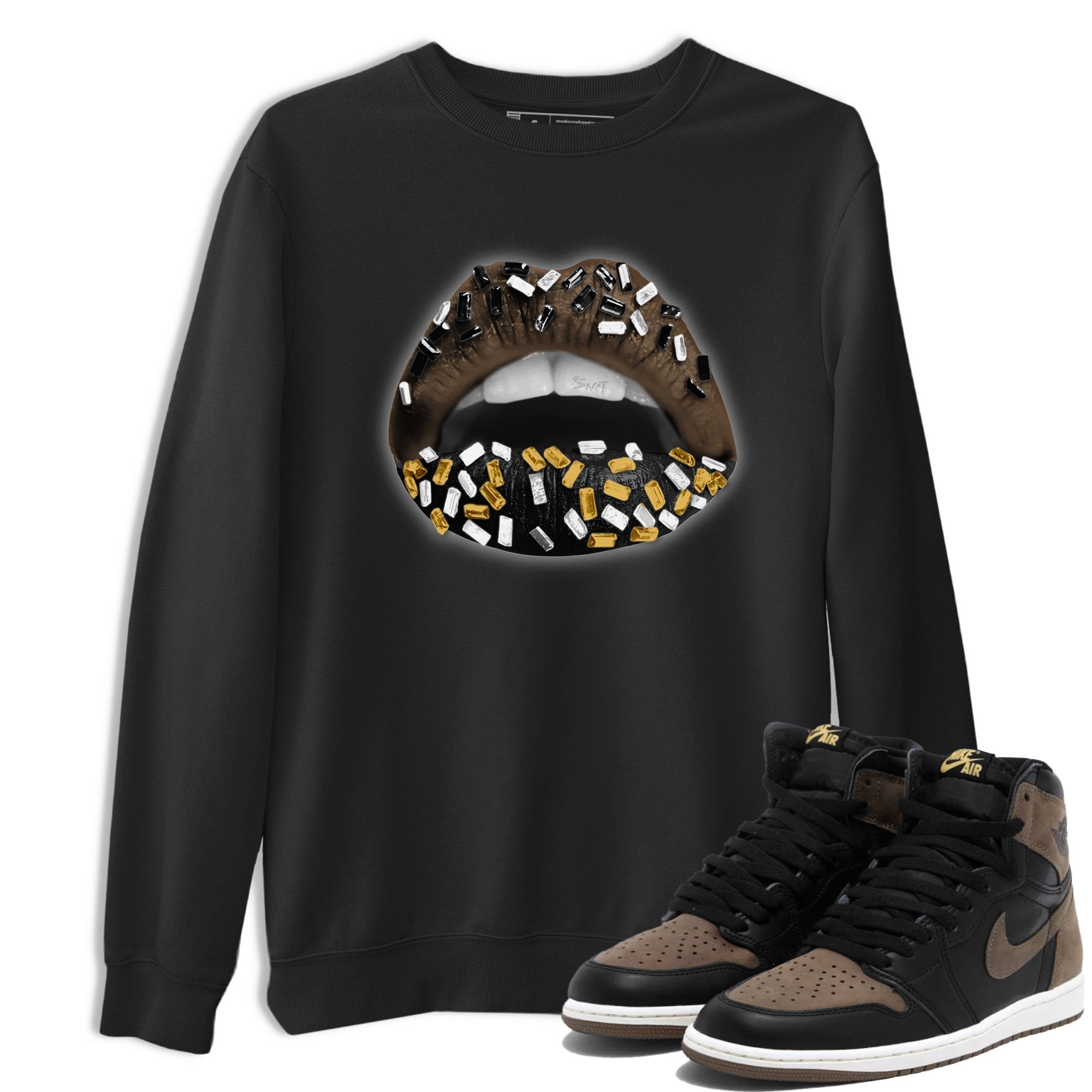 Lips Jewel snkmatch Tee - Air Jordan 1 Palomino