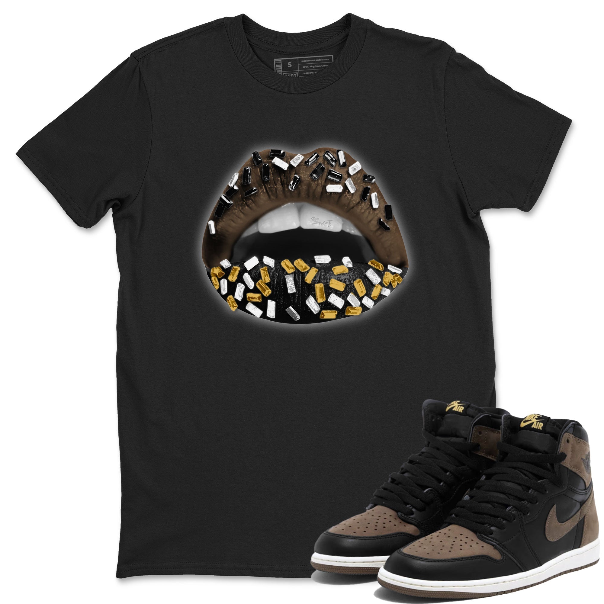 Lips Jewel snkmatch Tee - Air Jordan 1 Palomino