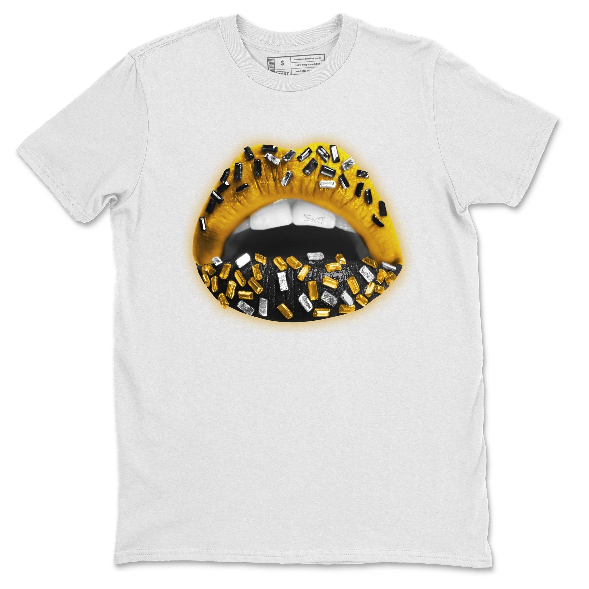 Lips Jewel Unisex Tops - Air Jordan 1 Pollen
