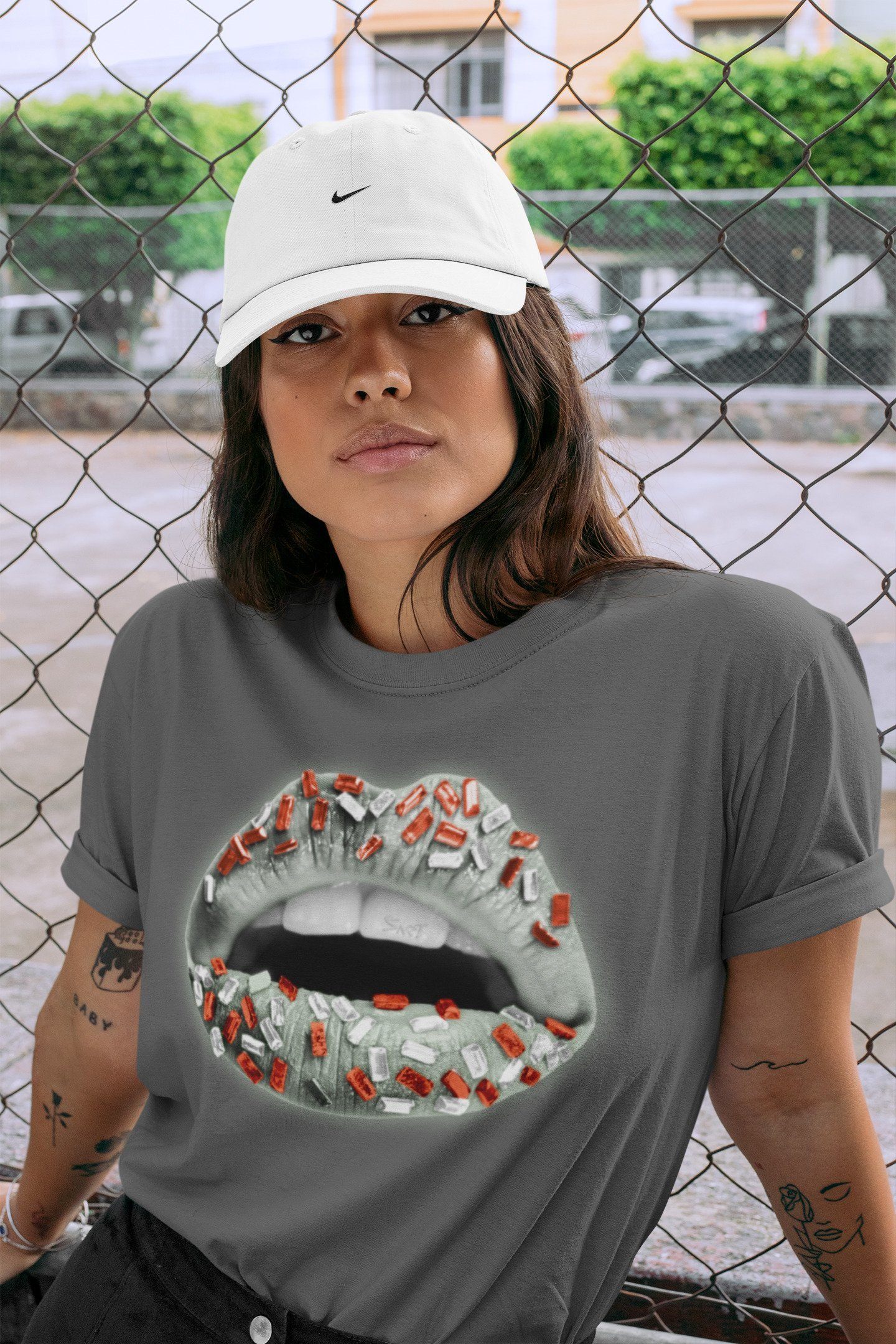 Lips Jewel Unisex Tops - Air Jordan 1 Seafoam