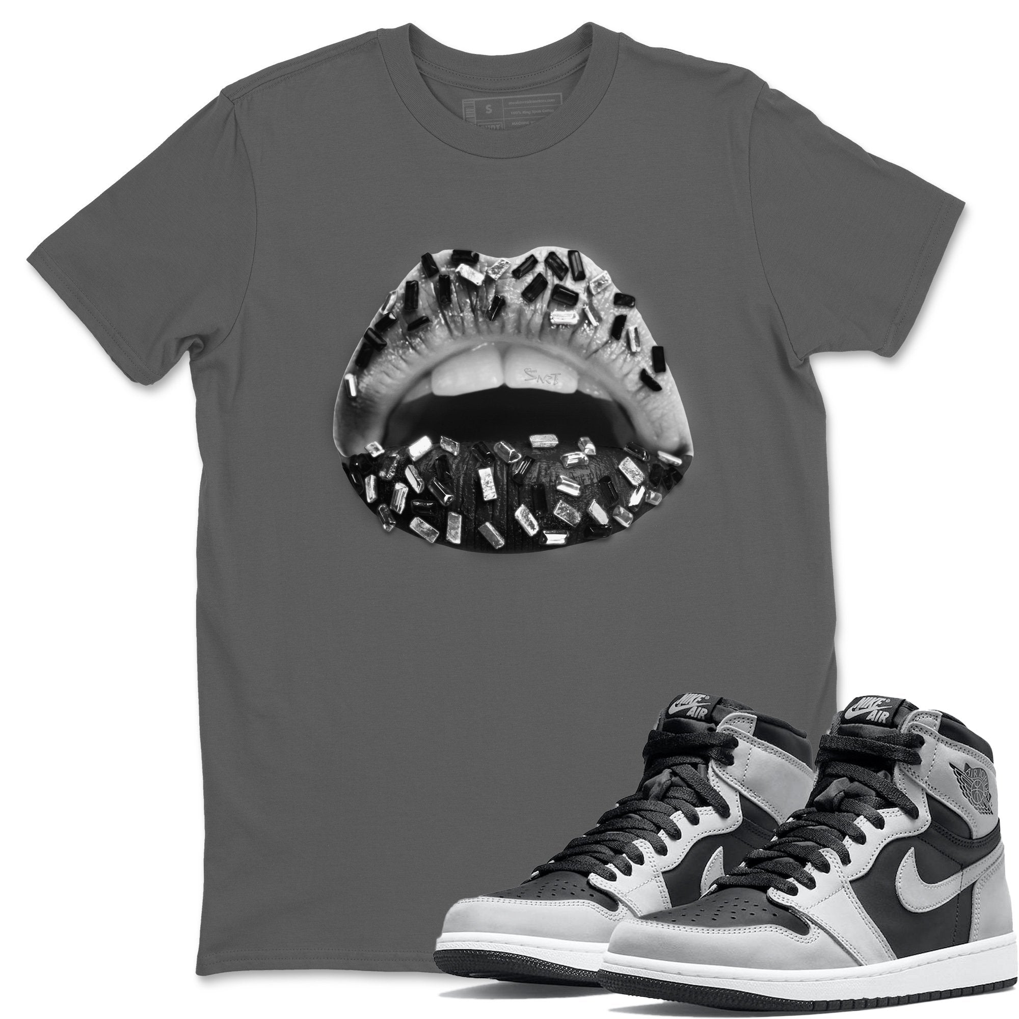 Lips Jewel Unisex Tops - Air Jordan 1 Shadow 2.0